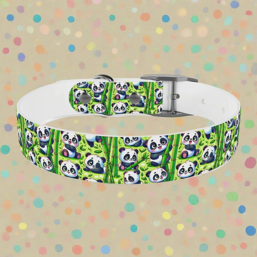 : 🐼 Playful Panda Paws Dog Collar – USA Made 🐾