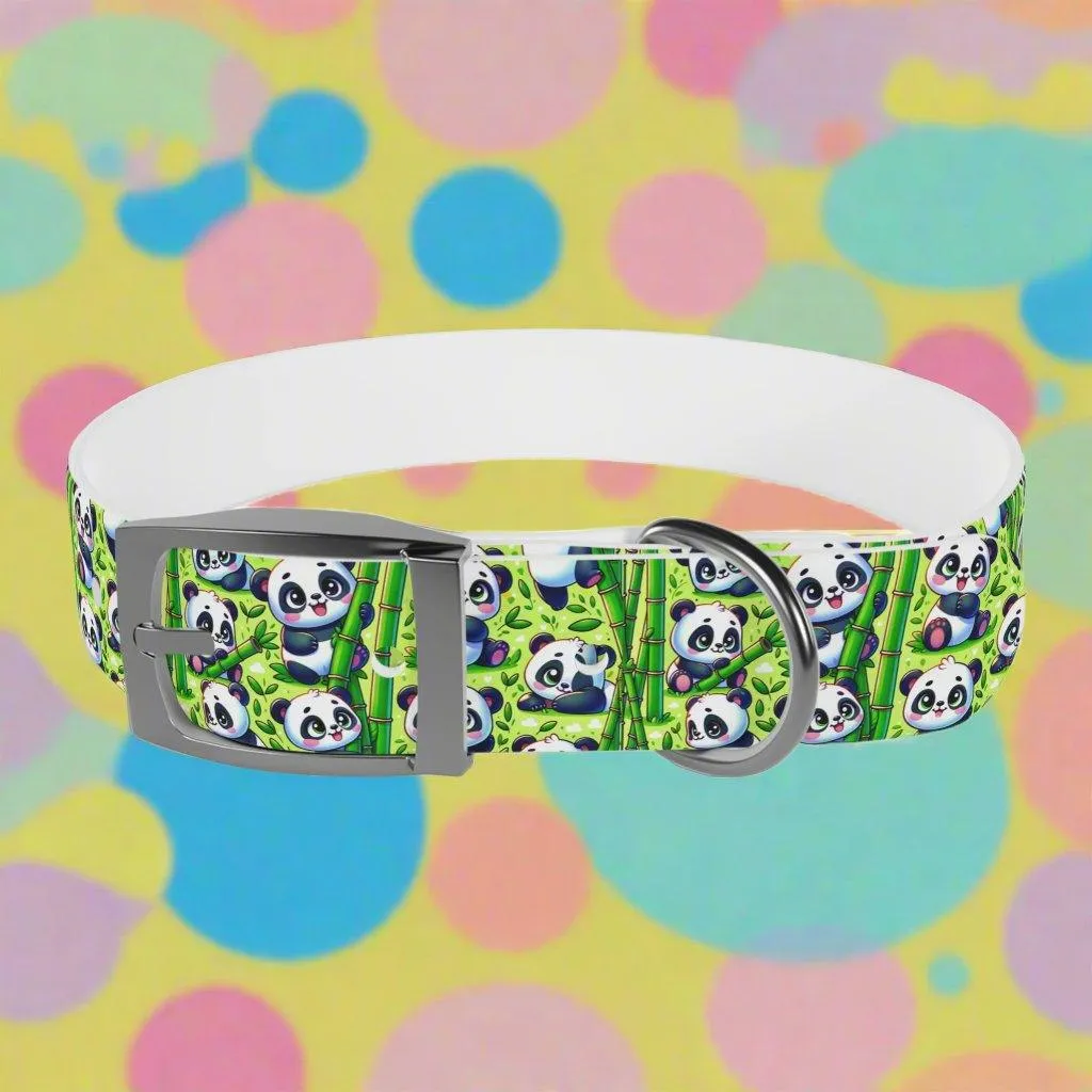 : 🐼 Playful Panda Paws Dog Collar – USA Made 🐾