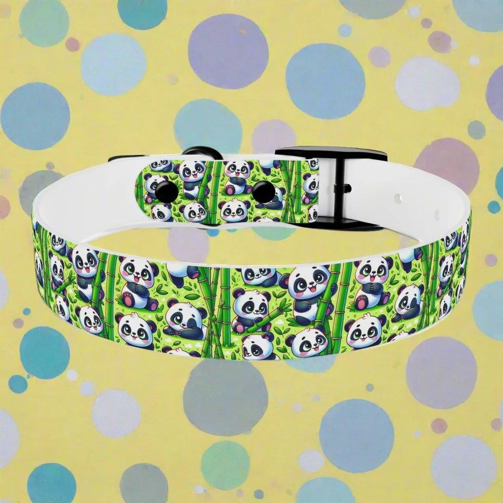 : 🐼 Playful Panda Paws Dog Collar – USA Made 🐾