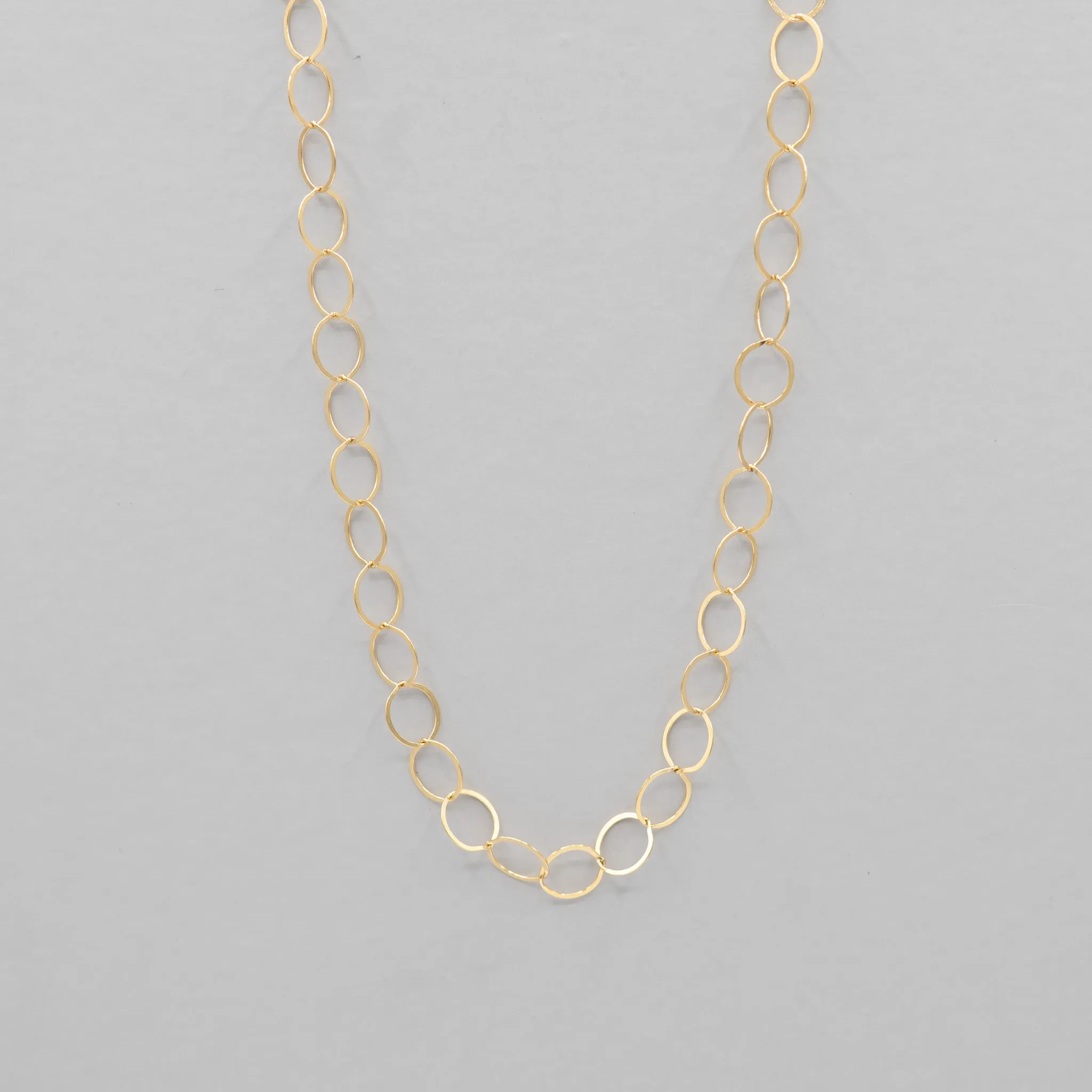 14k Gold Filled 10mm Circle Layering Chain