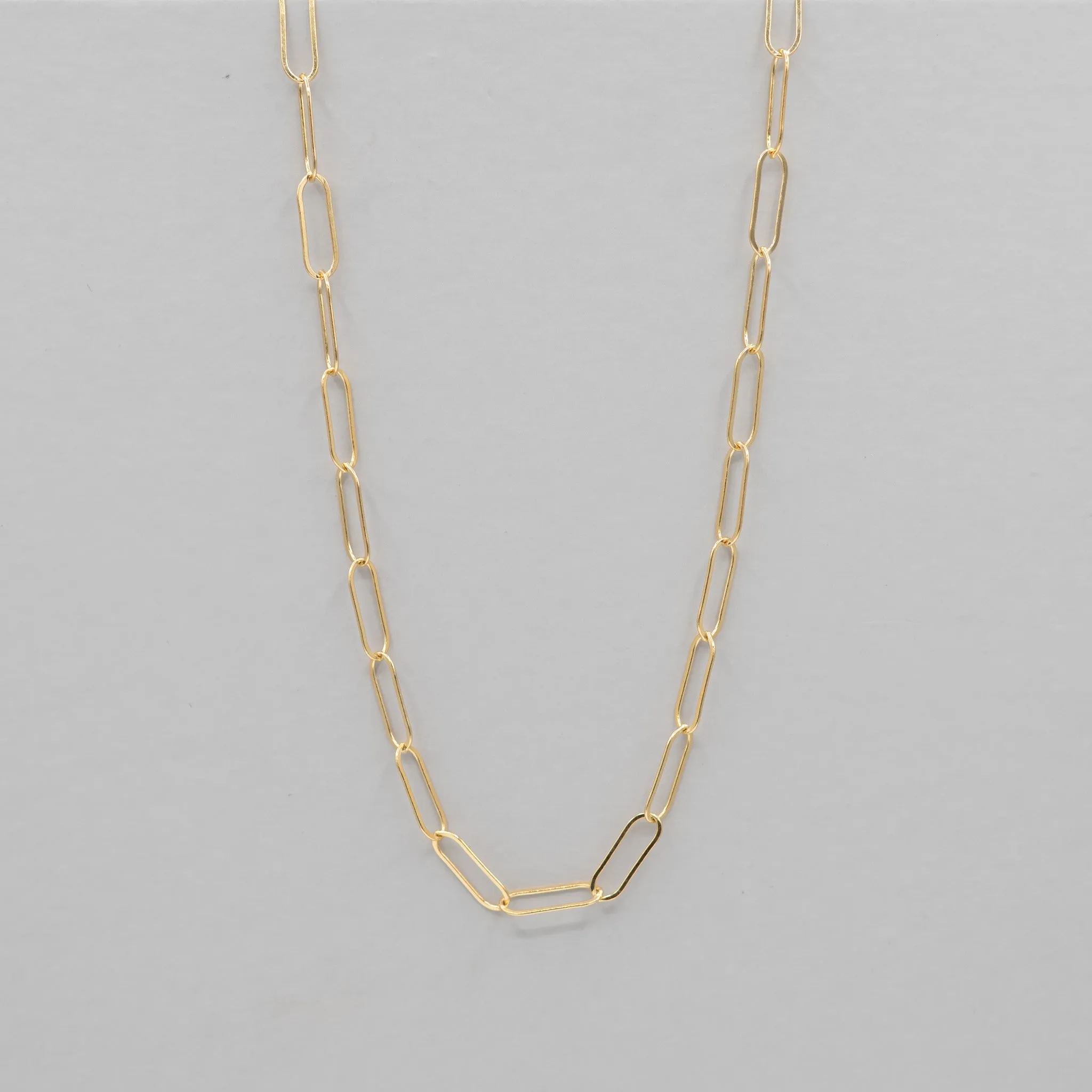 14k Gold Filled Extra Large Paper Clip Layering Chain