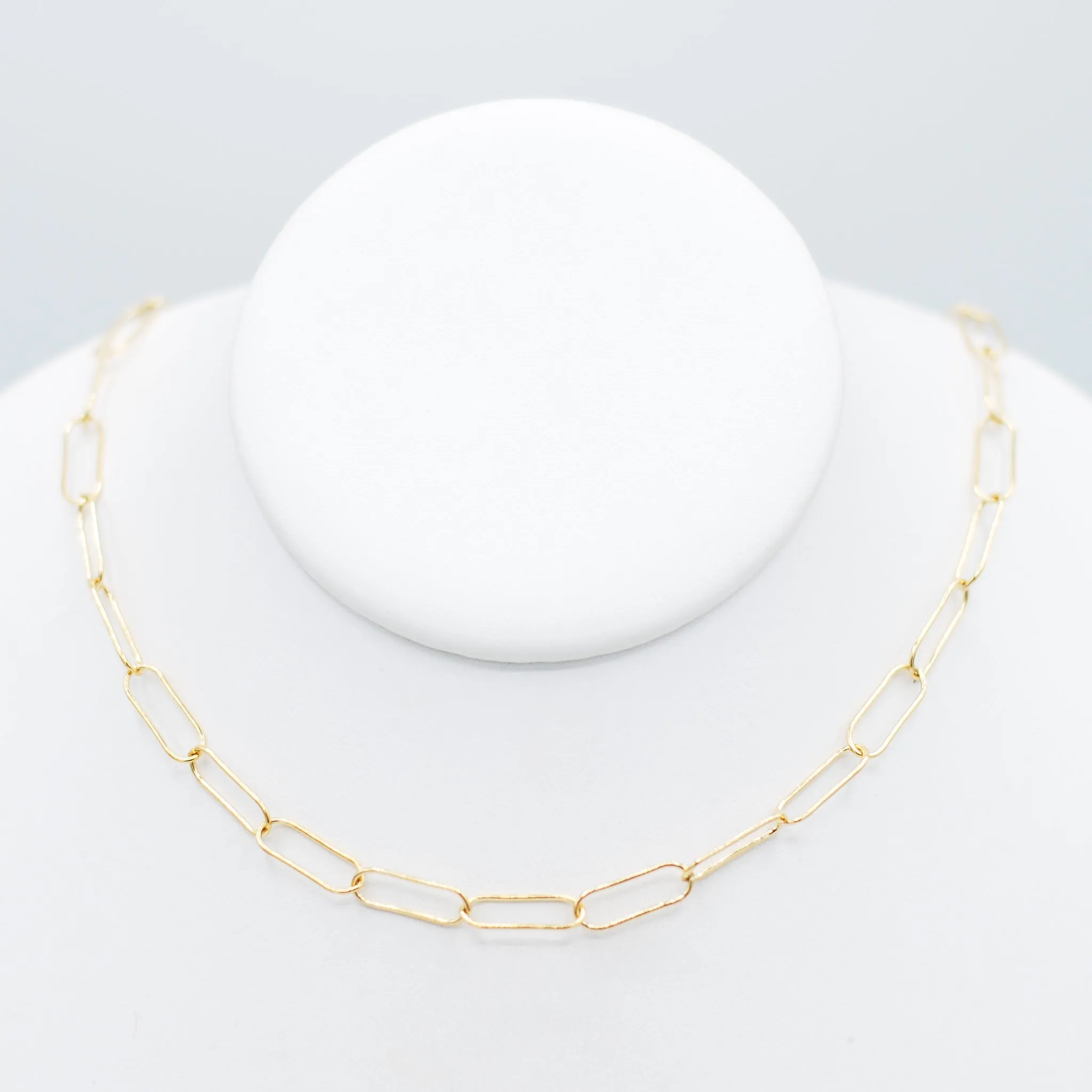 14k Gold Filled Extra Large Paper Clip Layering Chain