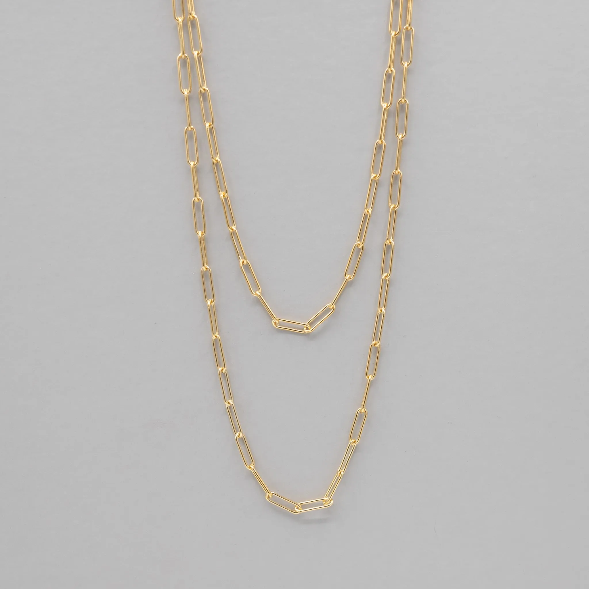 14k Gold Filled Extra Large Paper Clip Layering Chain