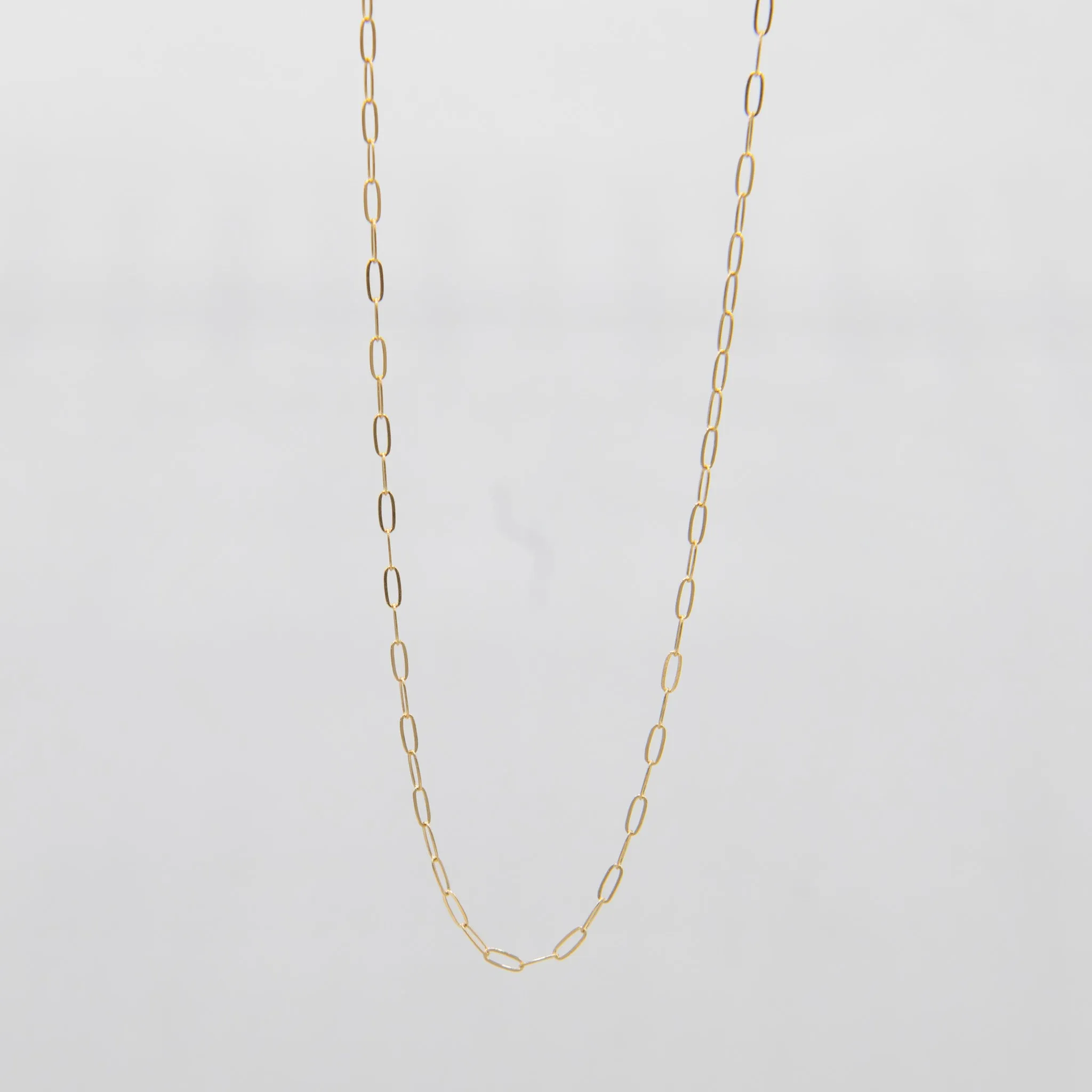 14k Gold Filled Petite Paper Clip Layering Chain