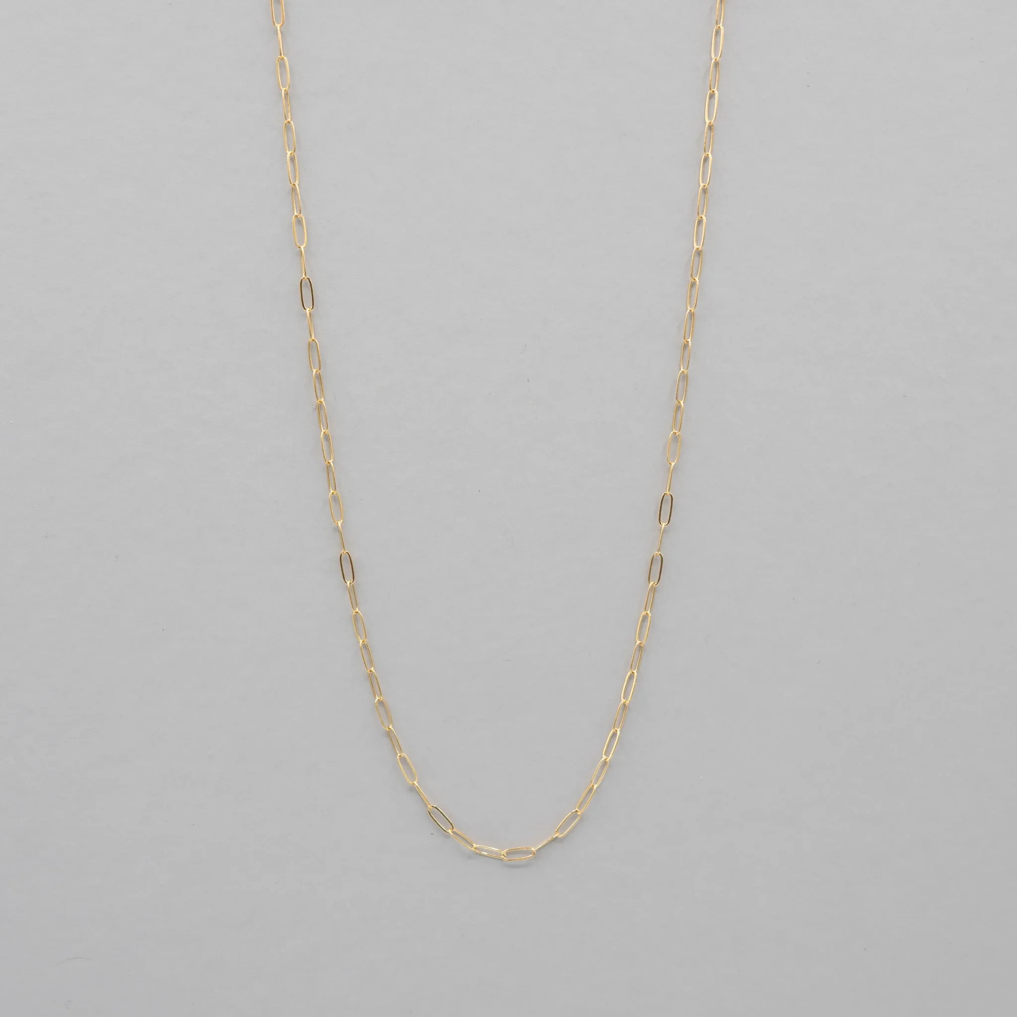 14k Gold Filled Petite Paper Clip Layering Chain