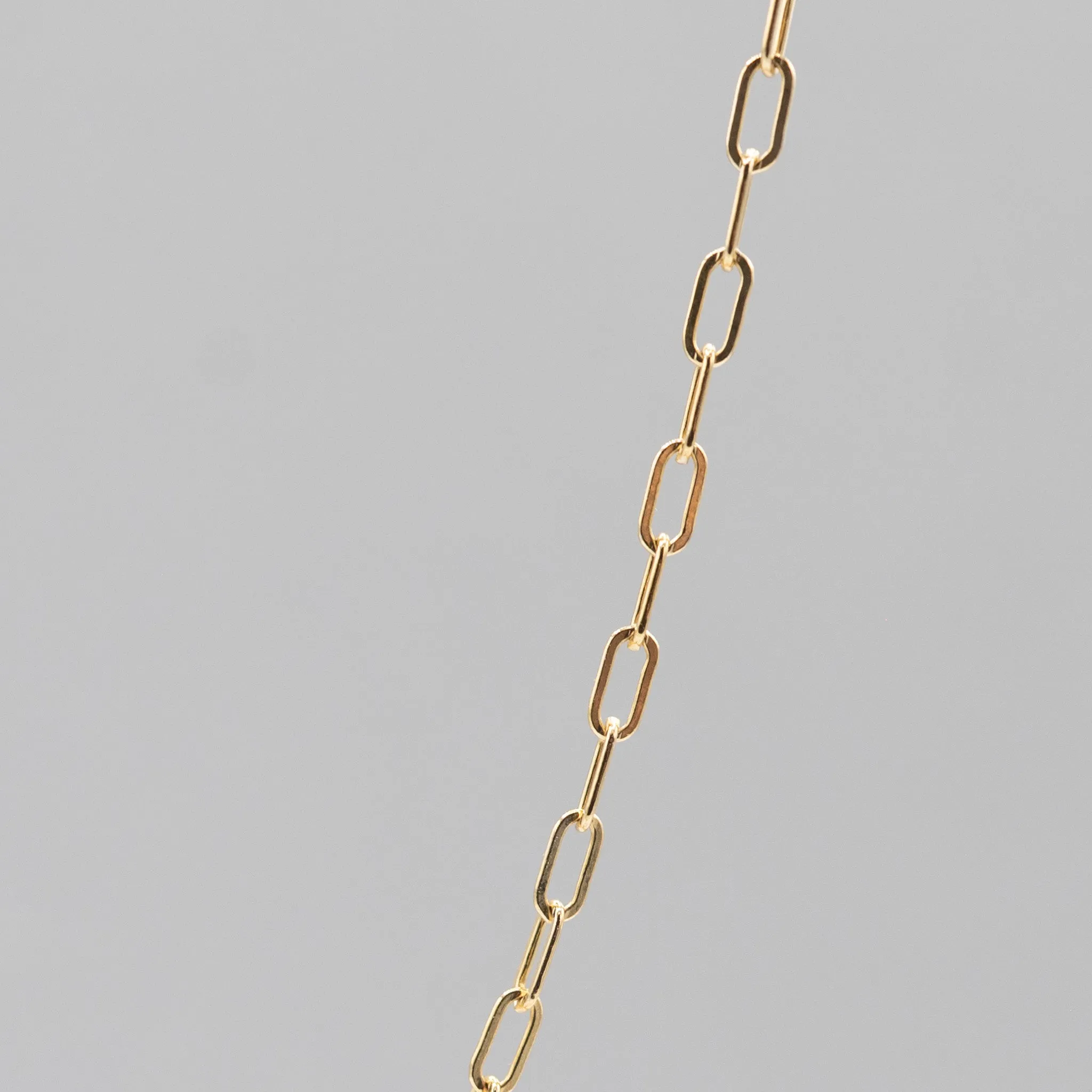 14k Gold Filled Small Paper Clip Layering Chain