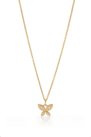 18KY Butterfly Necklace