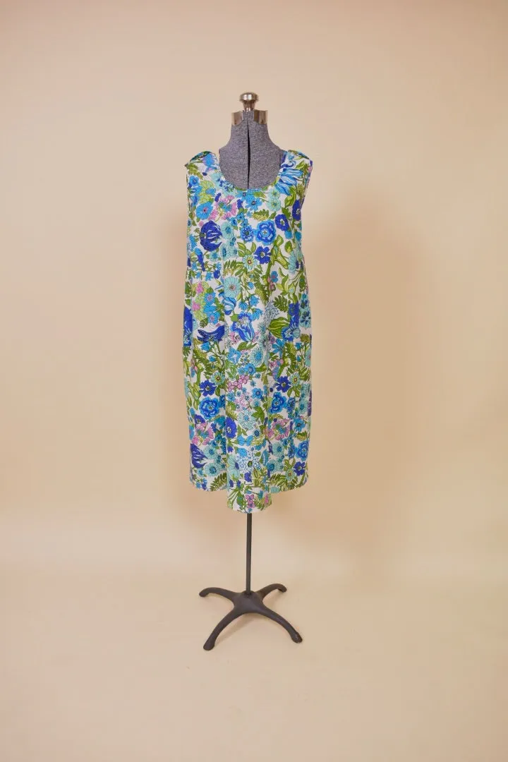 1960s Floral Pinafore, 1X