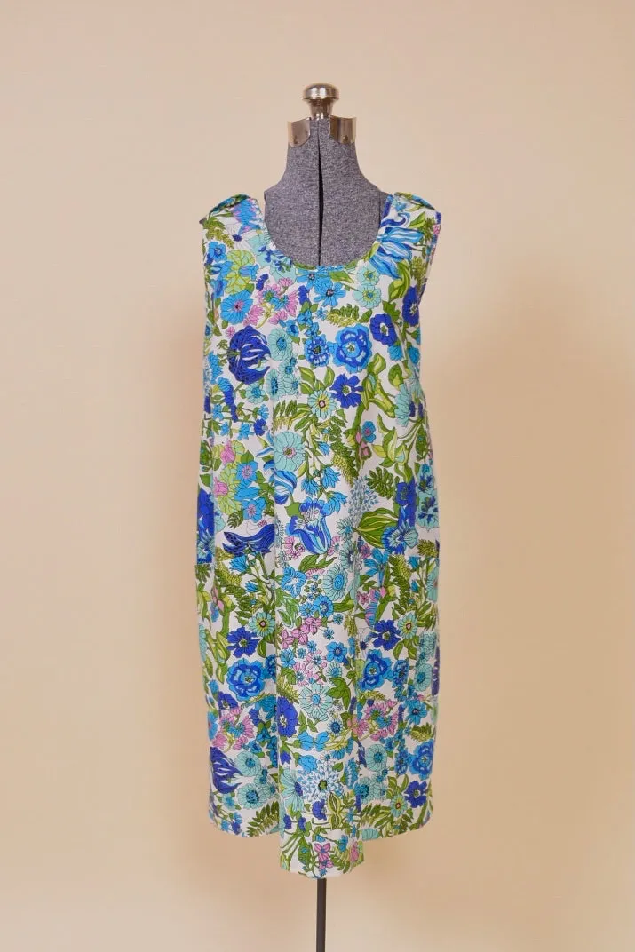 1960s Floral Pinafore, 1X