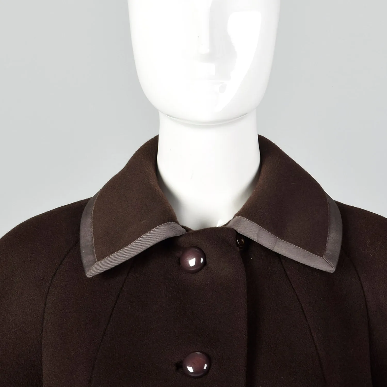 1960s Forstmann Brown Wool Coat