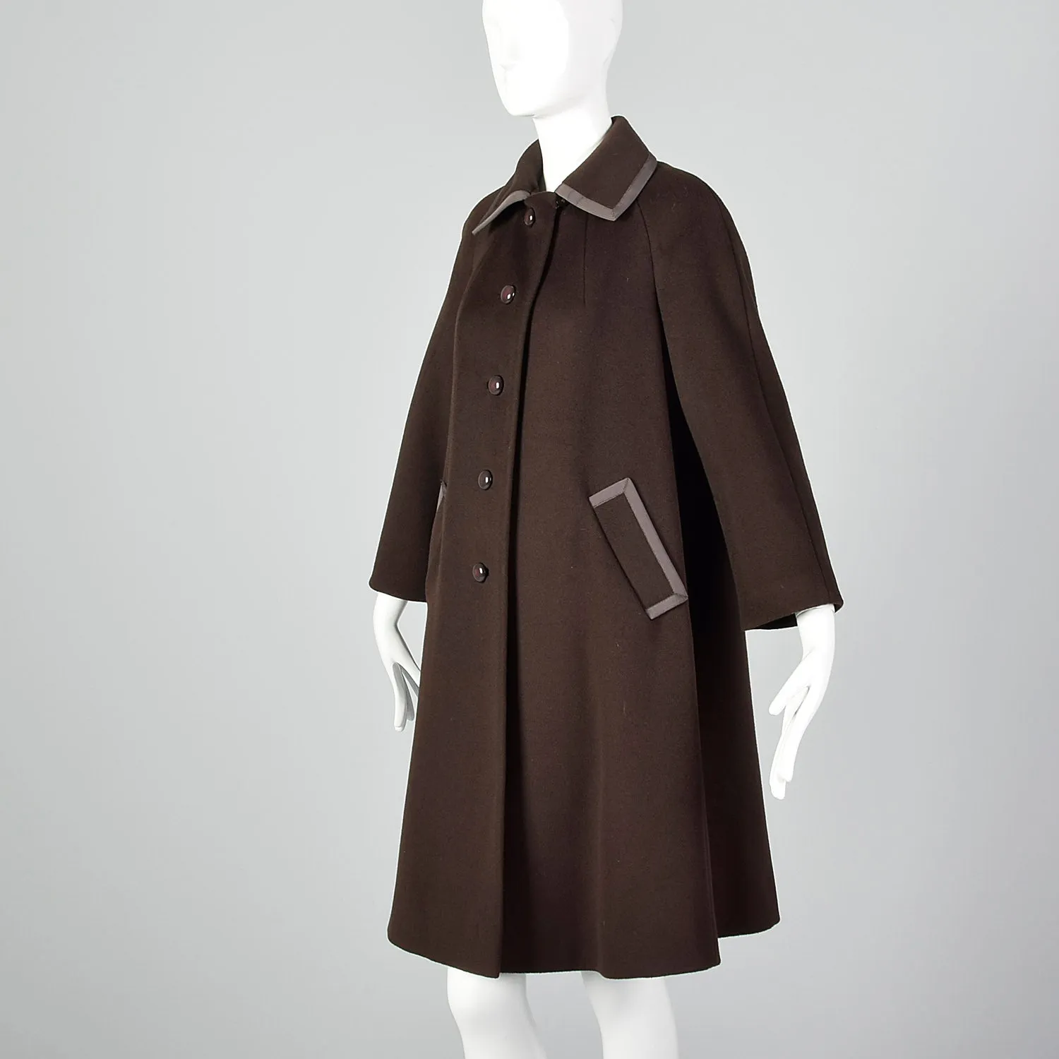 1960s Forstmann Brown Wool Coat