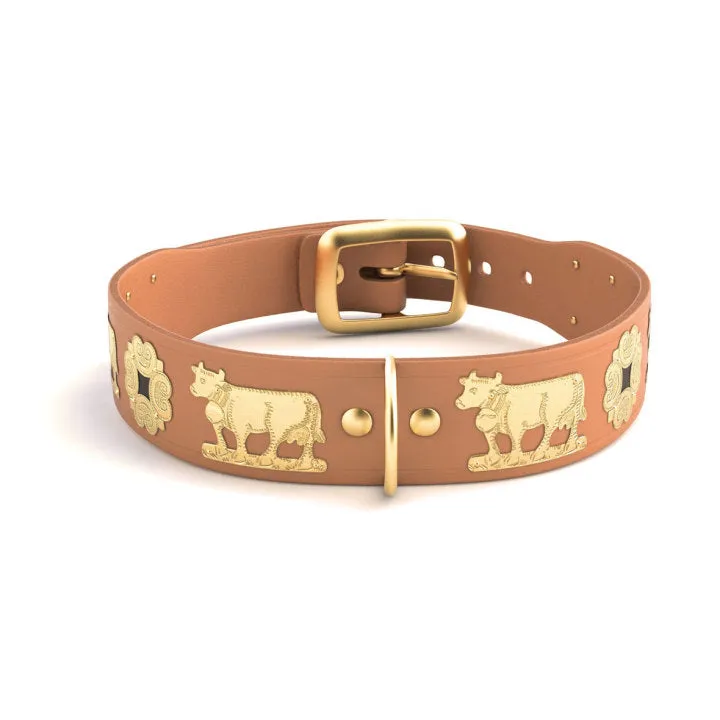 1" Small Contemporary Swiss Dog Collar