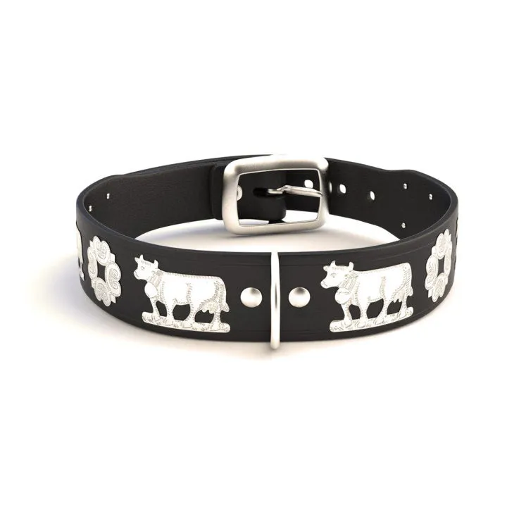 1" Small Contemporary Swiss Dog Collar