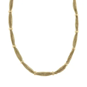 2028 Jewelry Gold Station Chain Necklace 18.5"