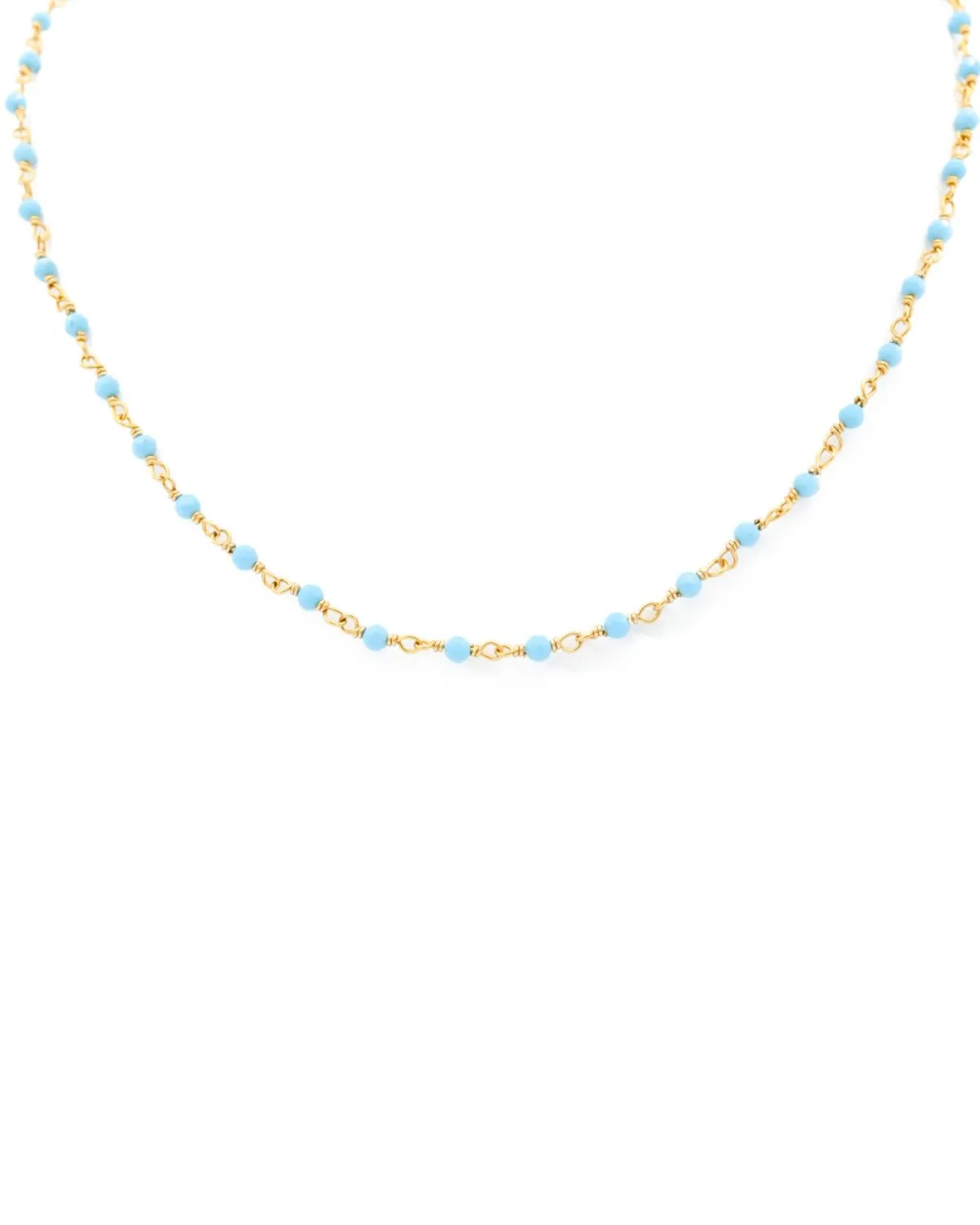 3-4mm Layering Choker (Turquoise)