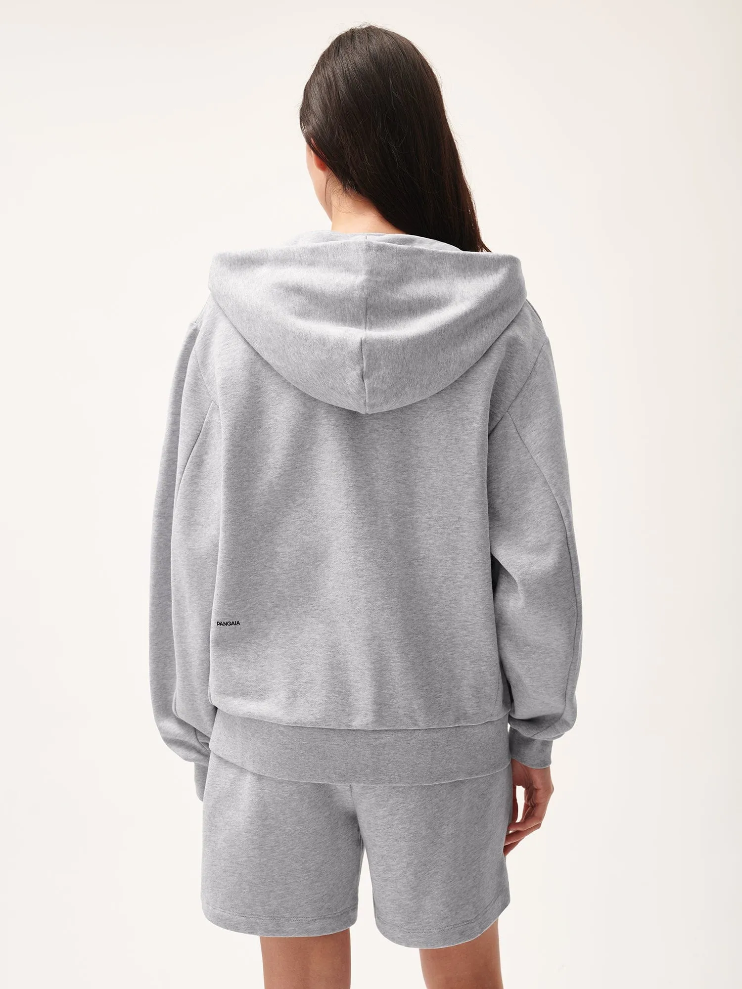 365 Midweight Snap Button Hoodie—grey marl