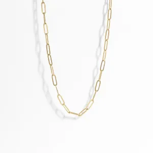 4mm Paperclip Chain Layering Necklace