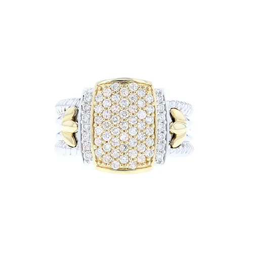 .75 CTW 14KYW Gold Diamond Fashion Ring