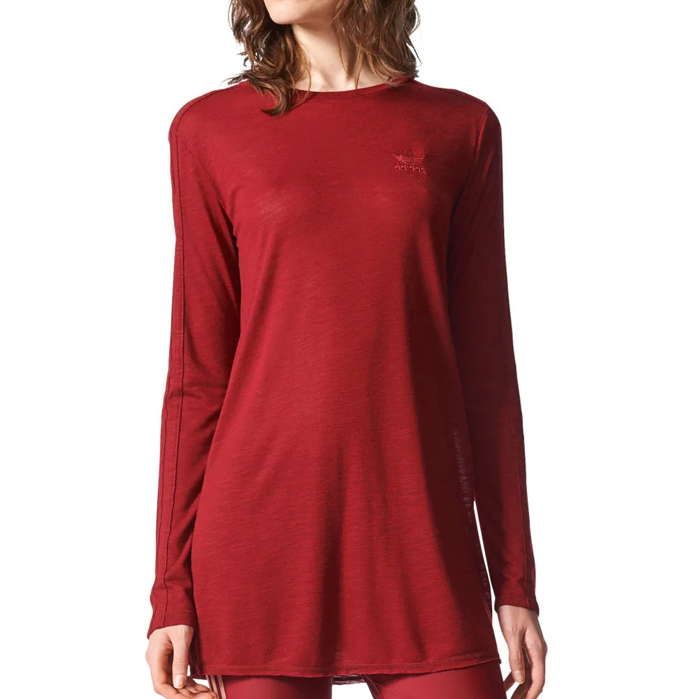 Adidas Originals Women's Longsleeve T-Shirt Collegiate Burgundy