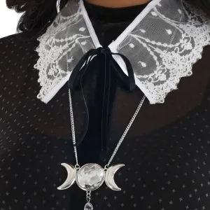 Adult Women Witch Tie On Lace Collar