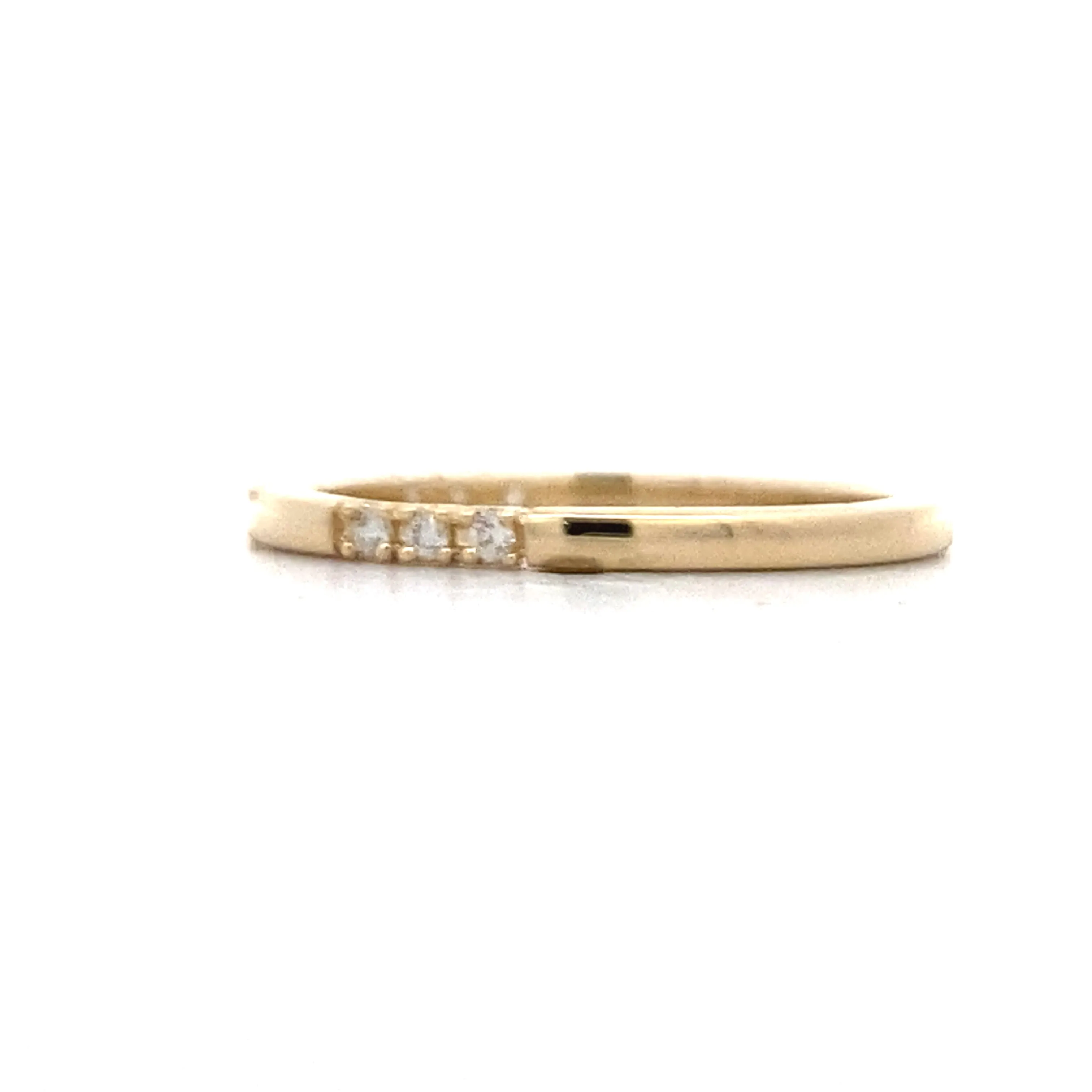 Allison Kaufman Co. Yellow Gold Diamond Station Ring