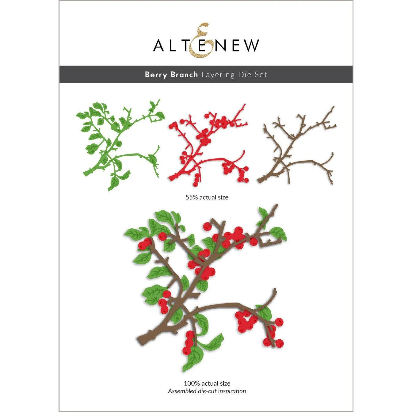 Altenew - Dies - Berry Branch Layering