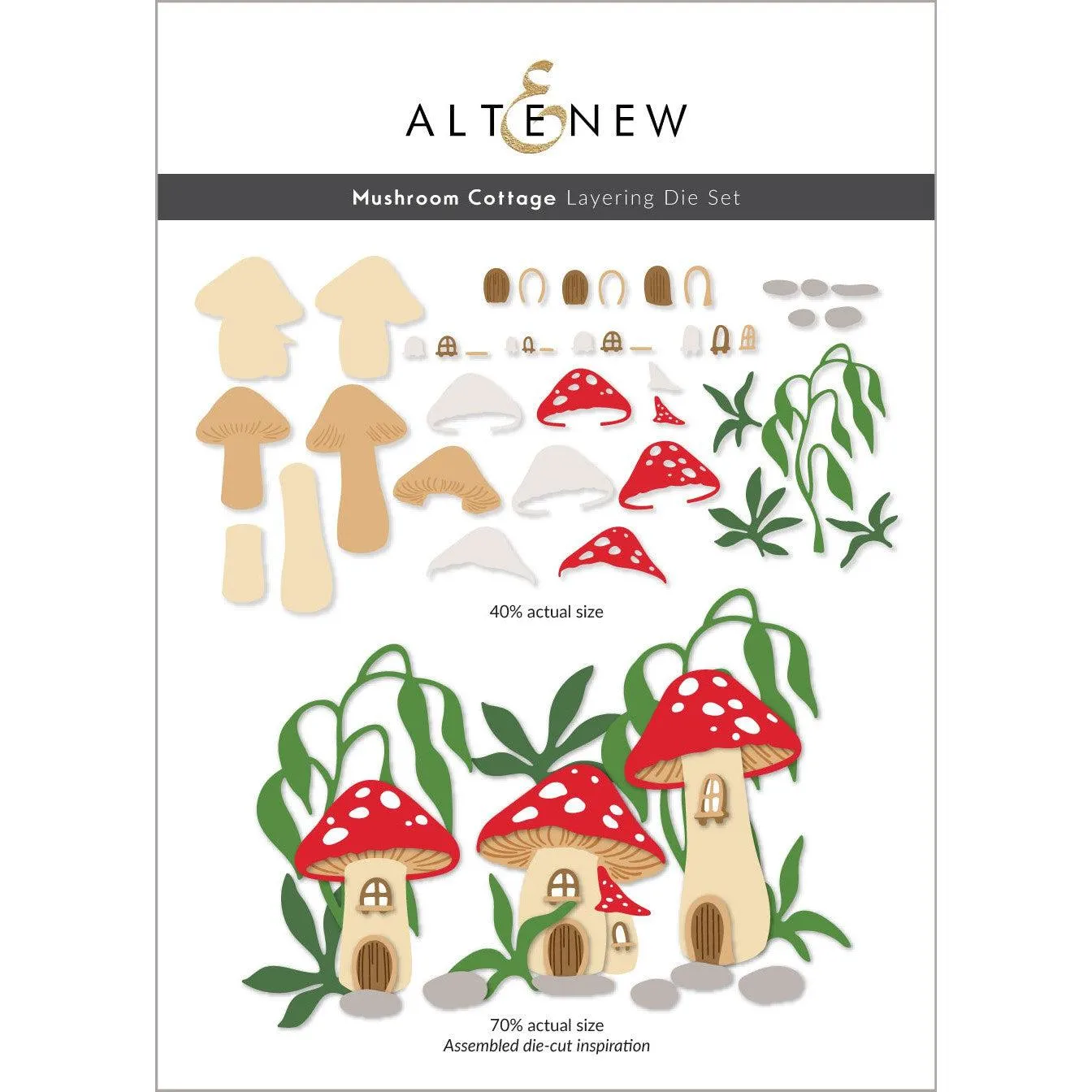 Altenew - Dies - Mushroom Cottage Layering