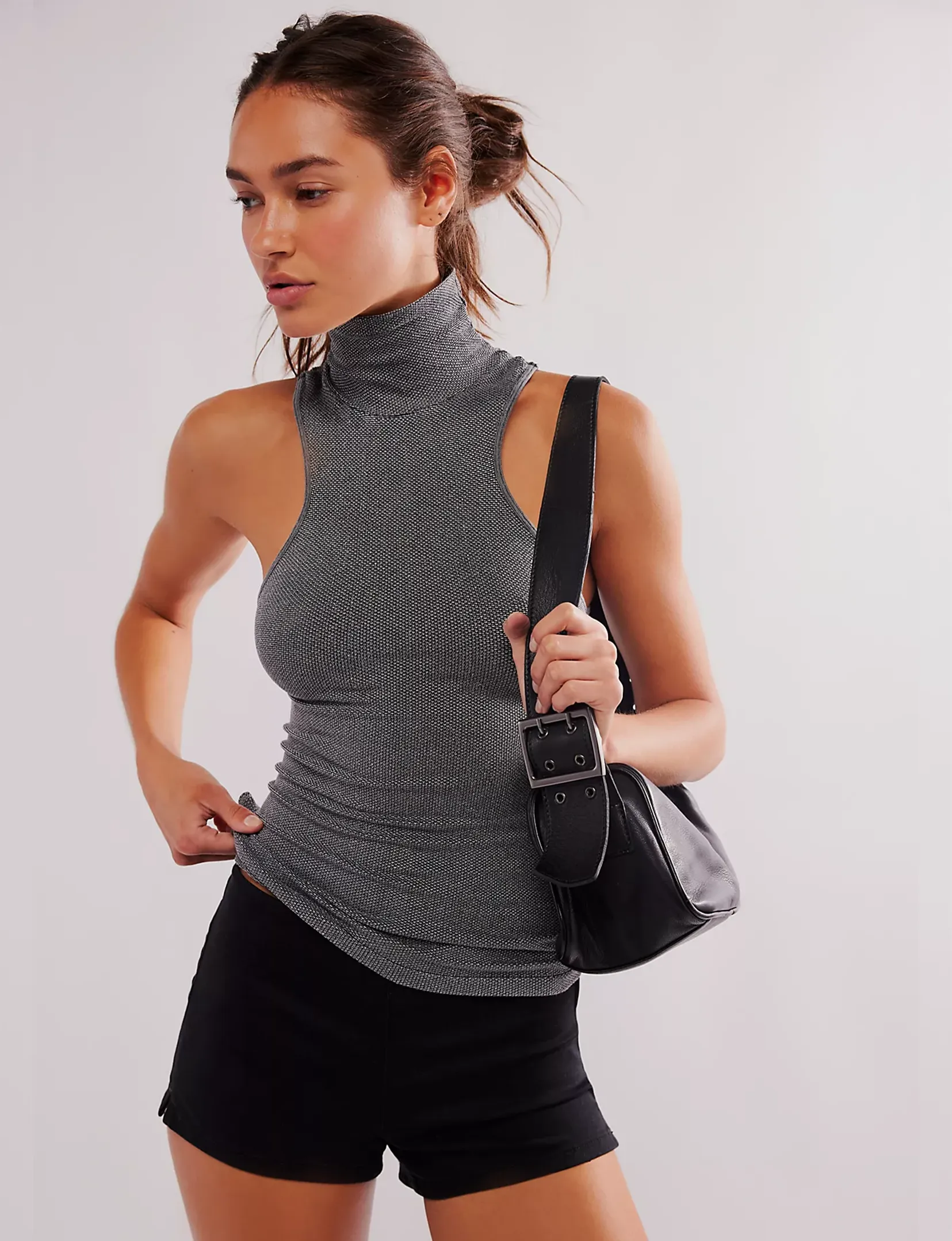 Always Ready Seamless Turtleneck, Black