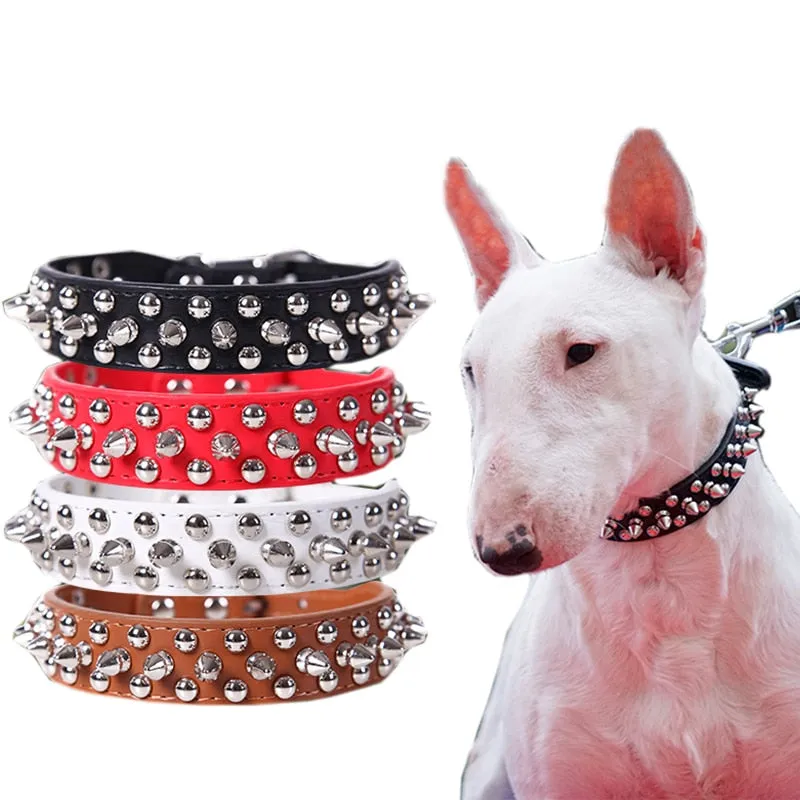 Anti-bite Spiked Studded Dog Collar