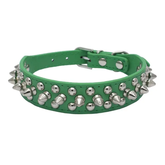 Anti-bite Spiked Studded Dog Collar