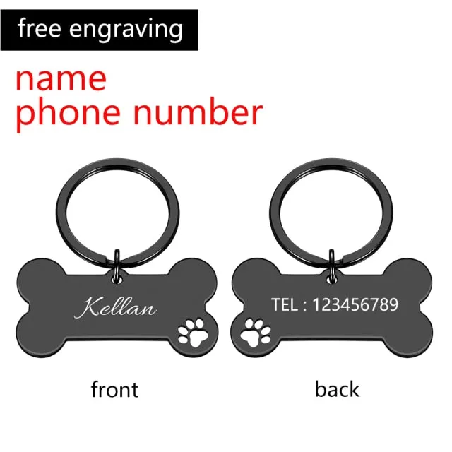 Anti-lost Personalized ID Tag Dog Collar