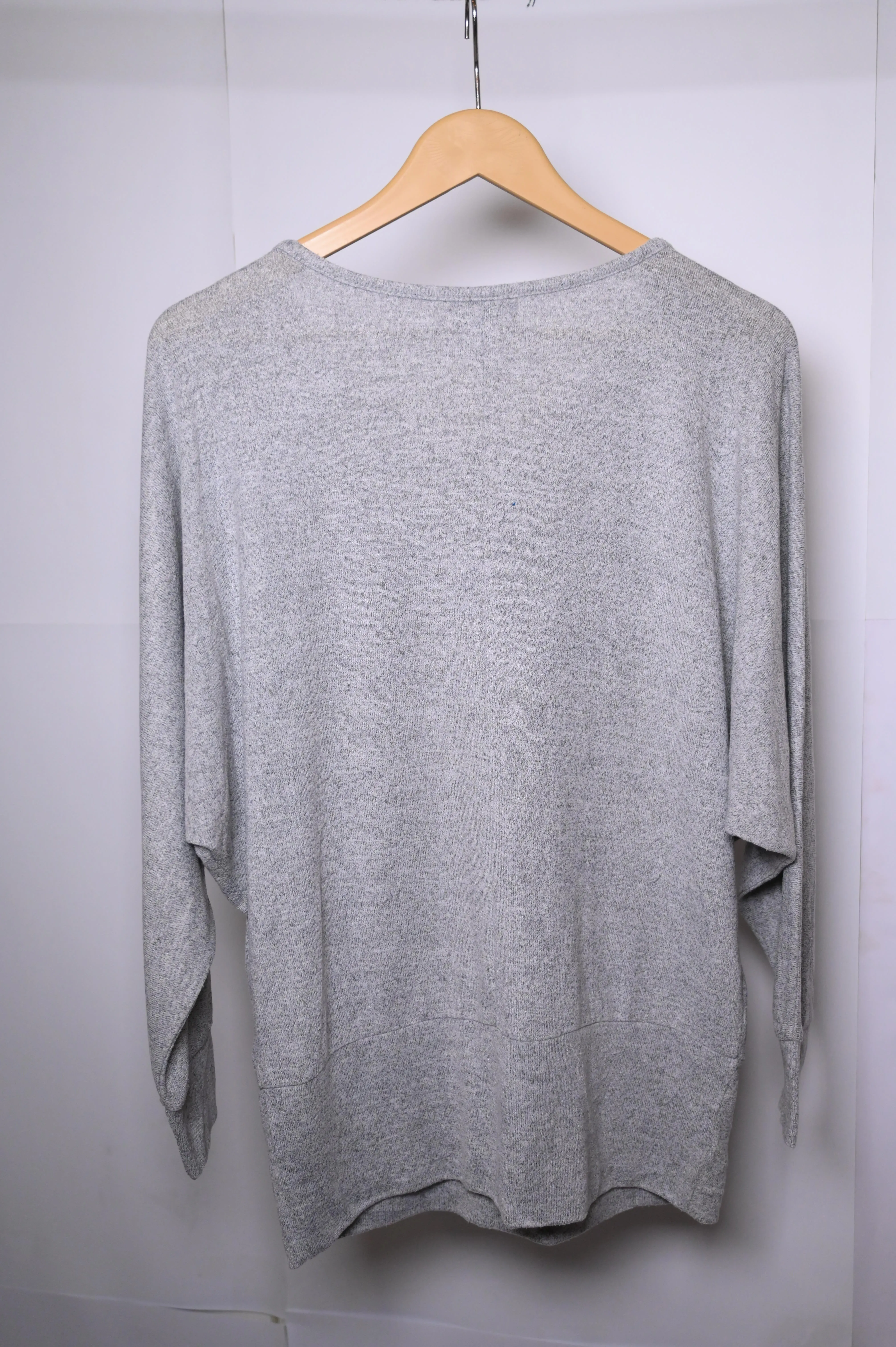 Apricot Grey Oversized Medium Sweatshirt