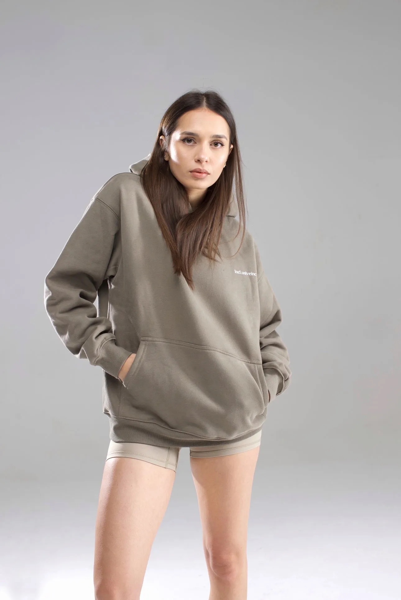 Army Green Luxe Oversized Hoodie