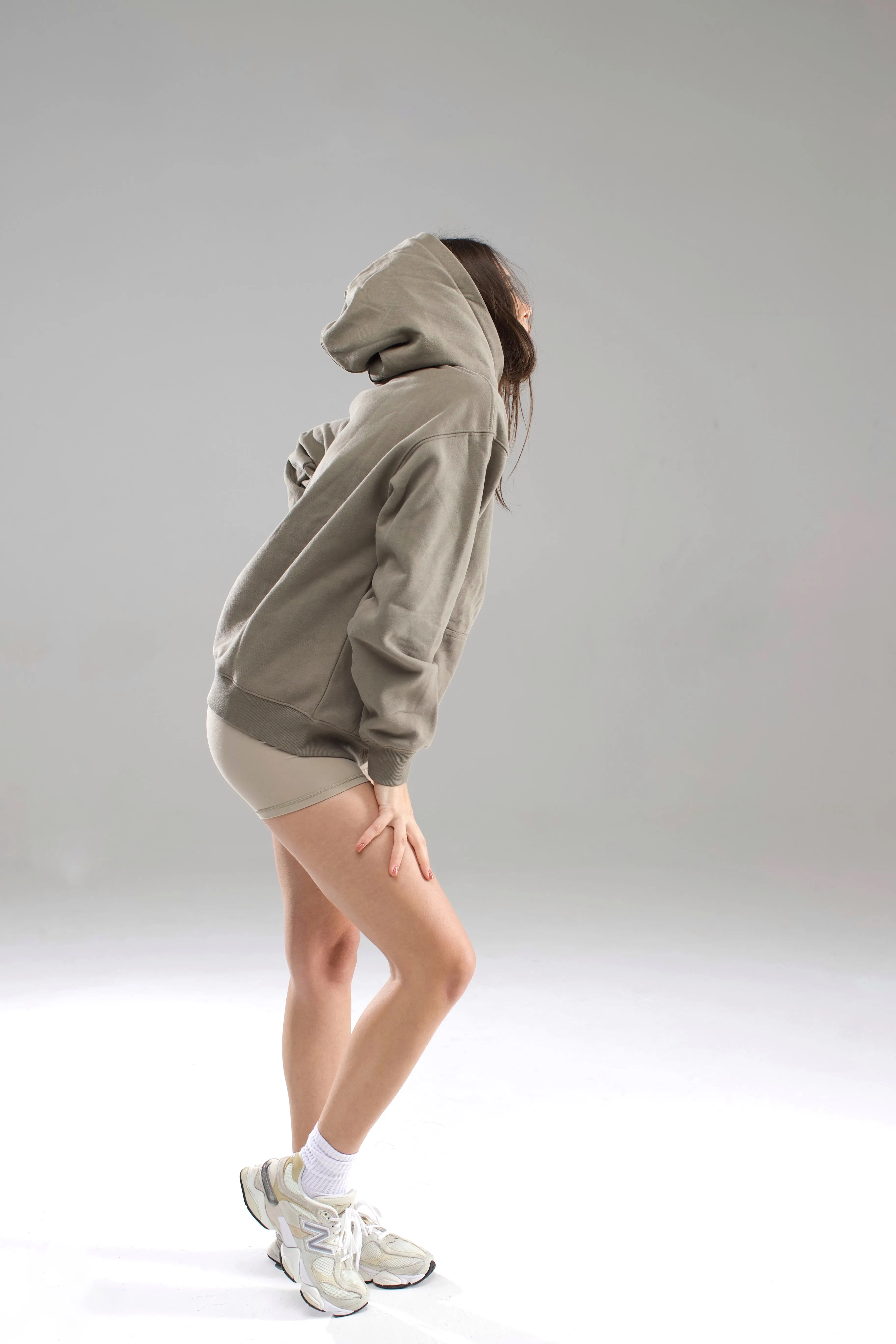 Army Green Luxe Oversized Hoodie