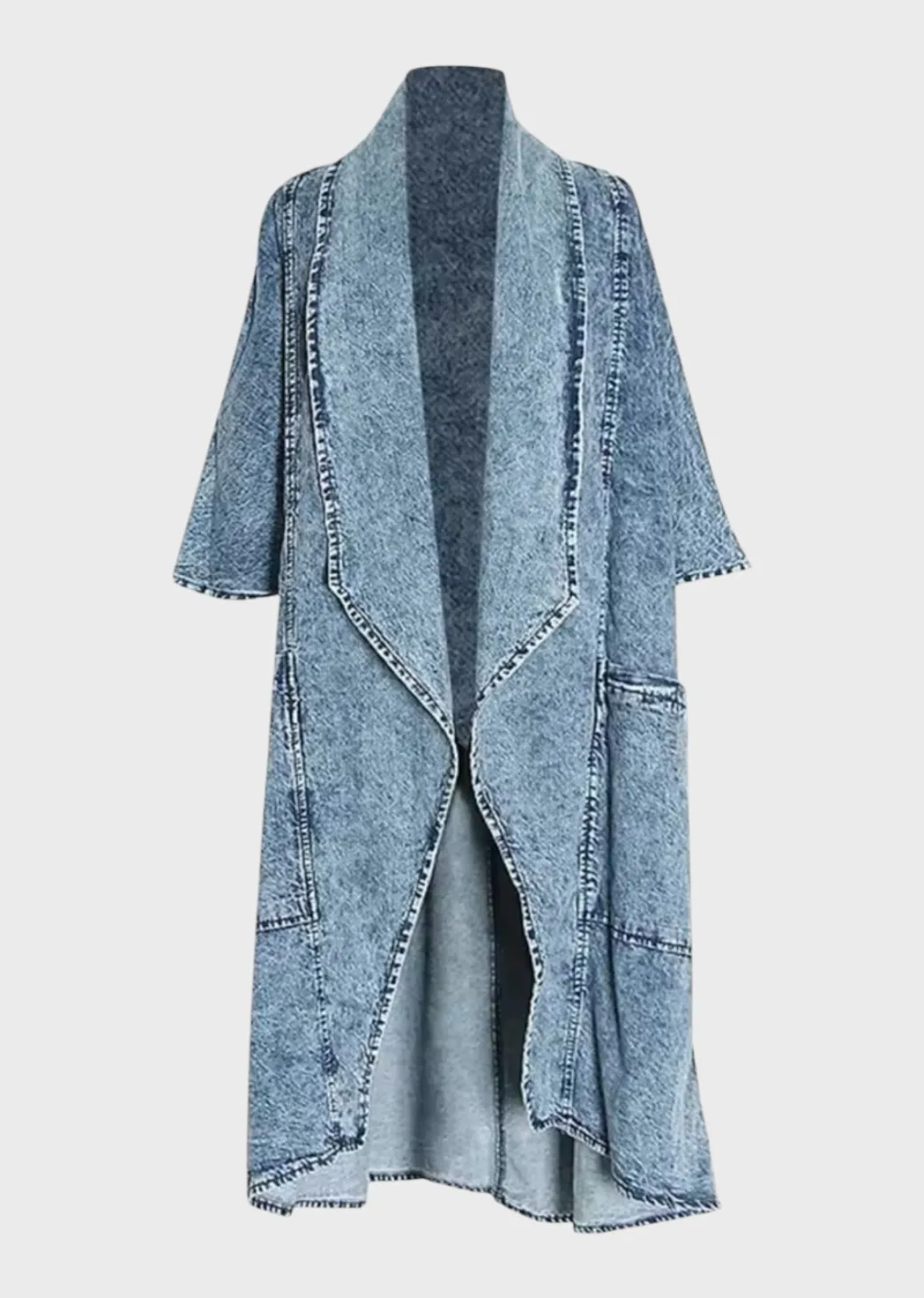 Audrey Loose Denim Cardigan