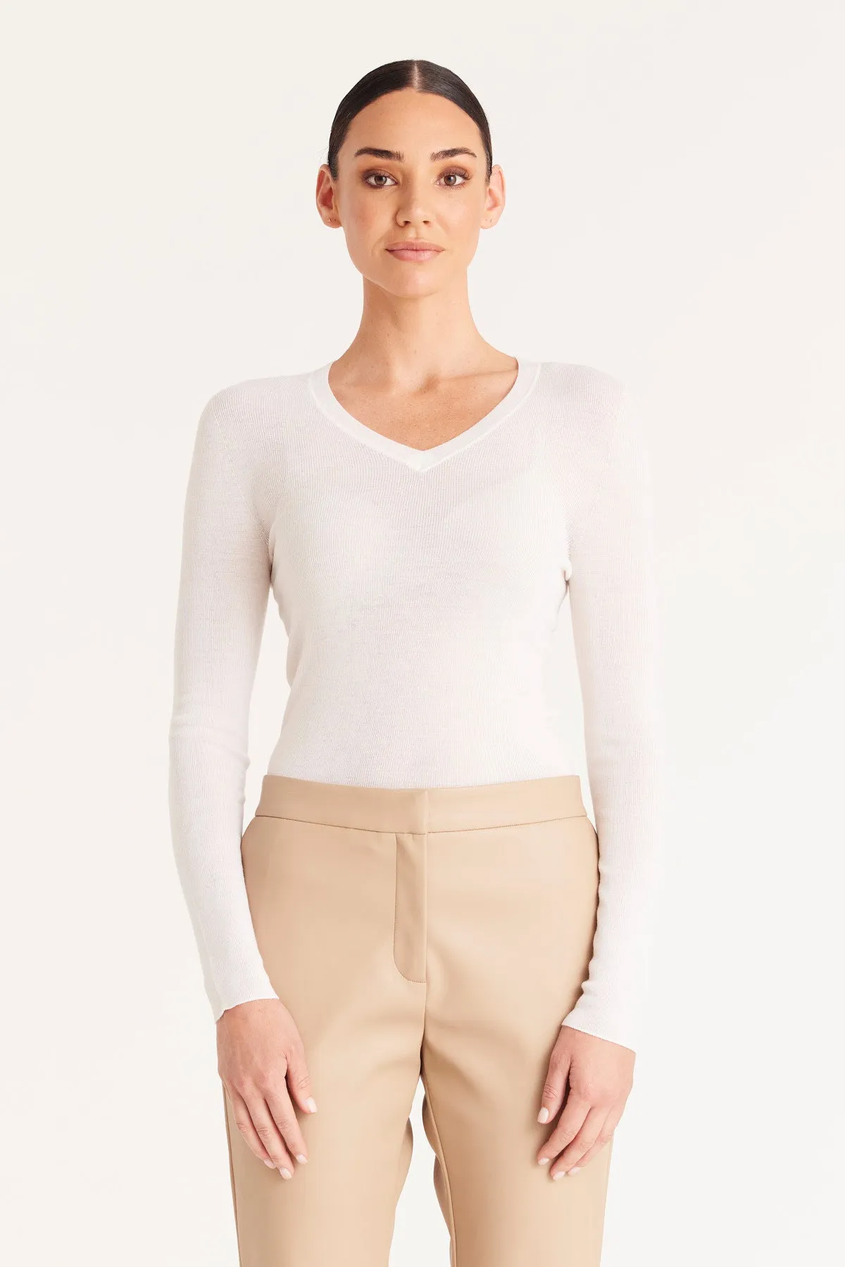 Babywool Merino Seamless V - White