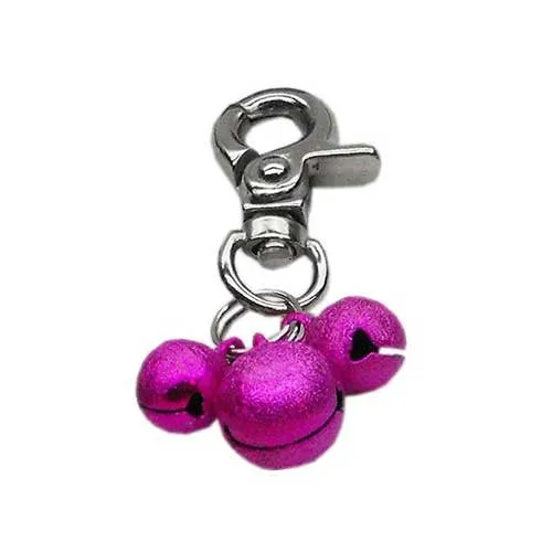 Bell Collar Charm — Hot Pink