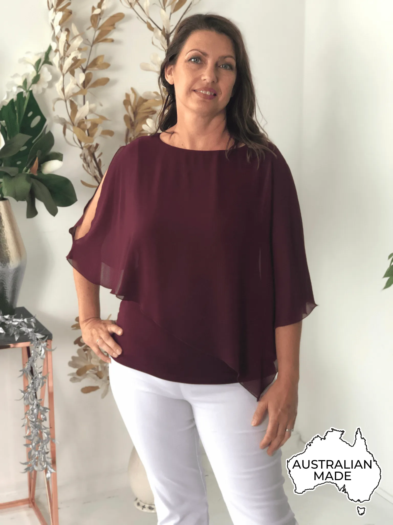 Belmond Burgundy Layering Top