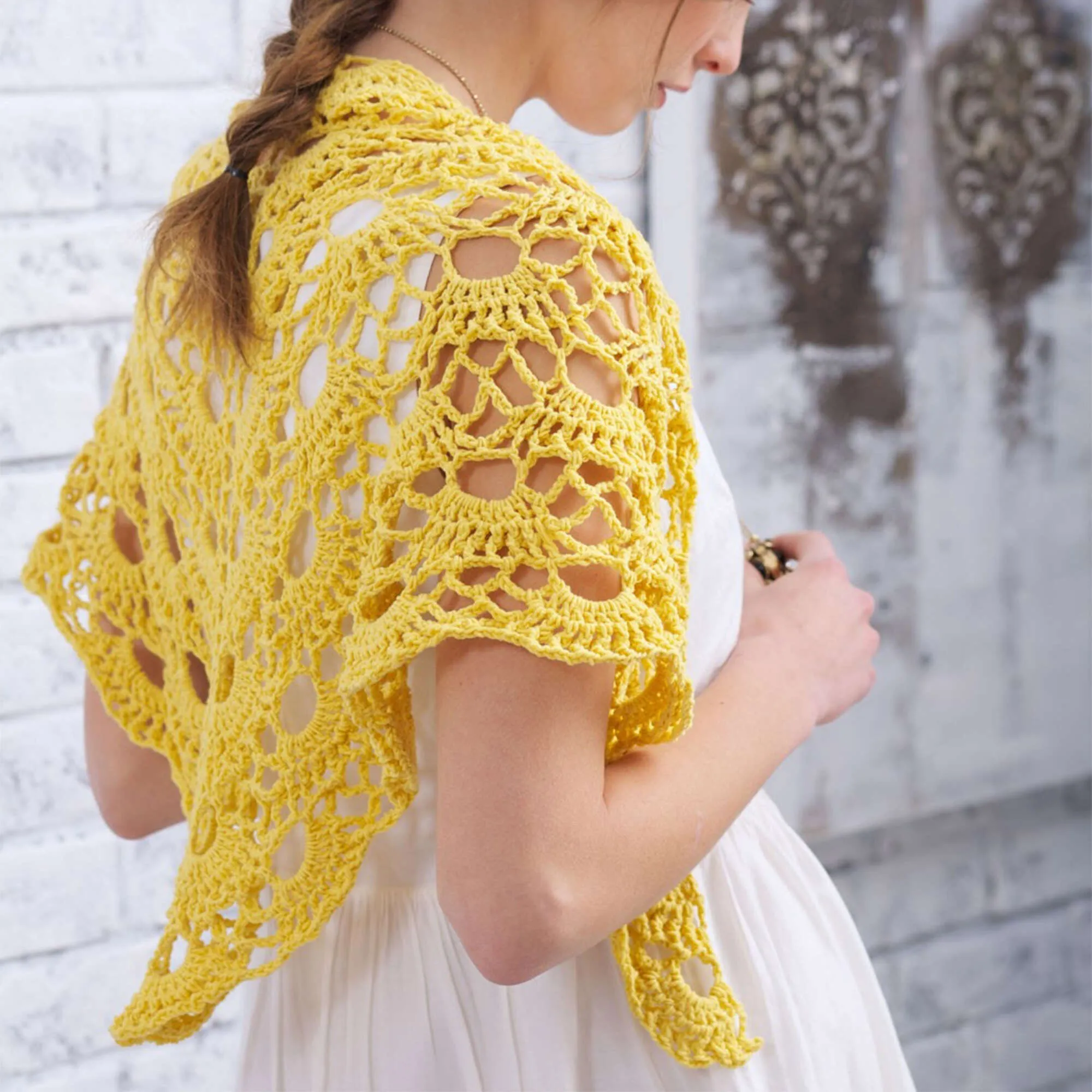 Bernat Yes Yes Shawl Crochet