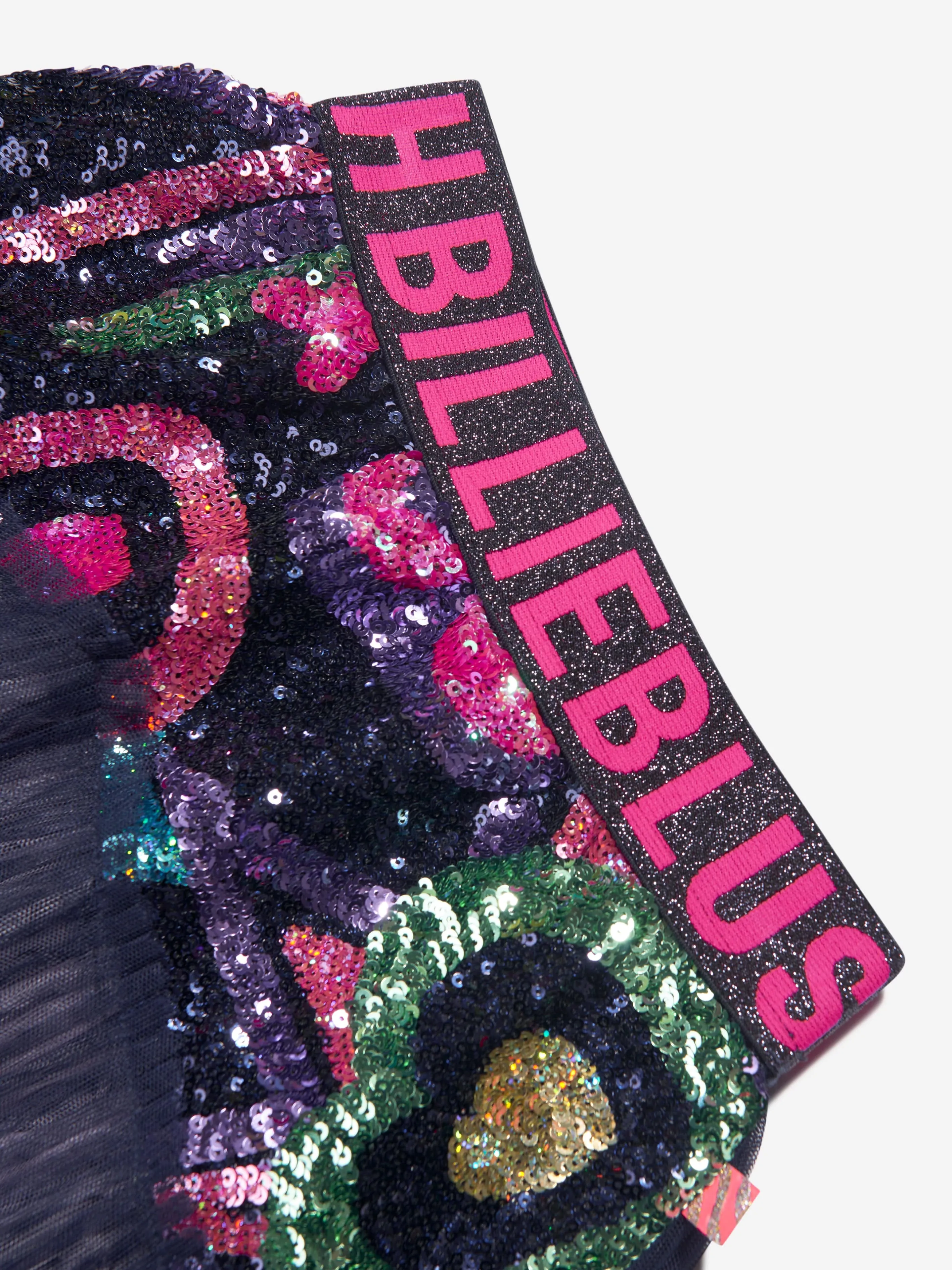 Billieblush Girls Tulle And Sequin Skirt in Navy