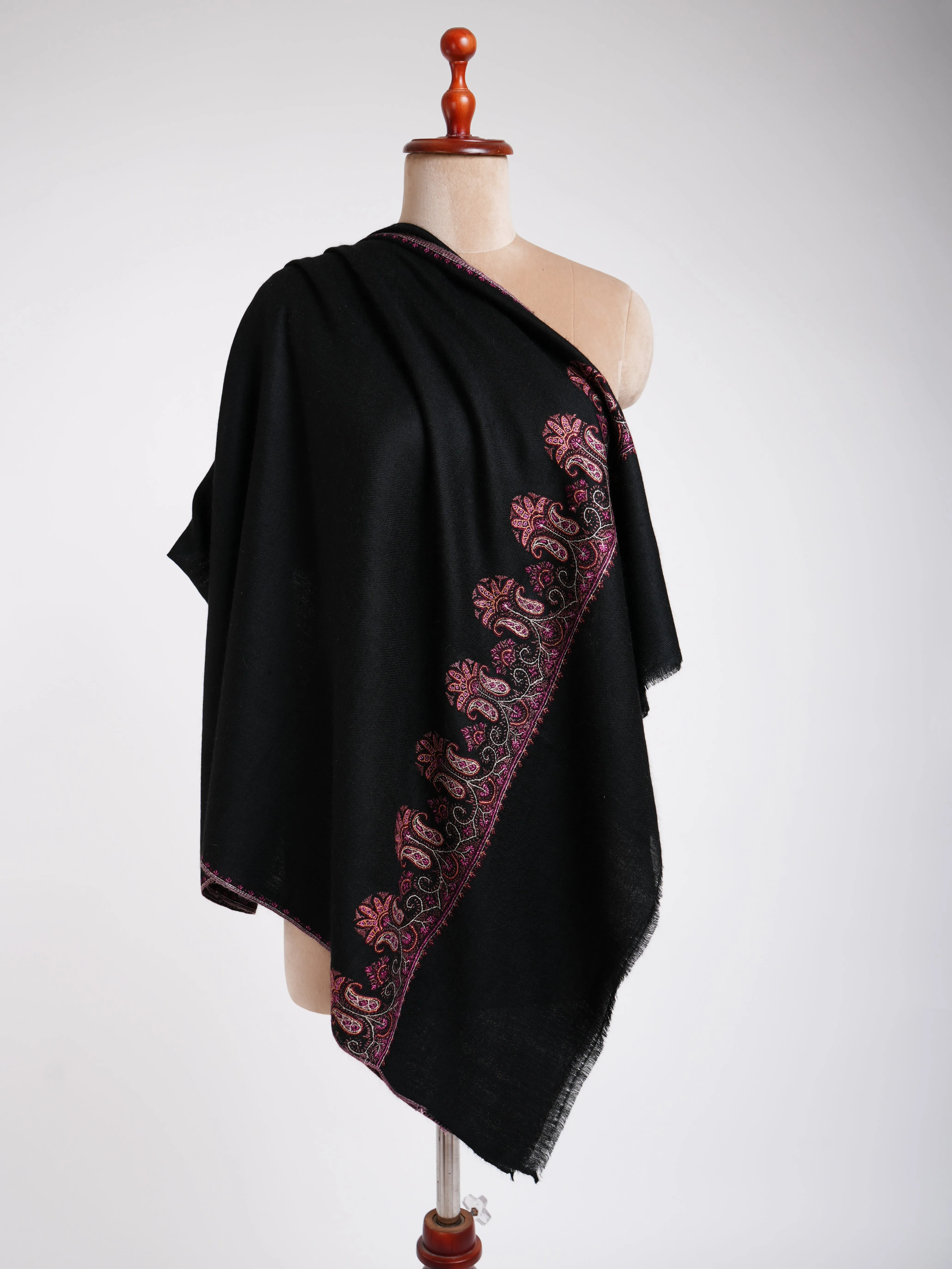 Black Handmade Pashmina Stole