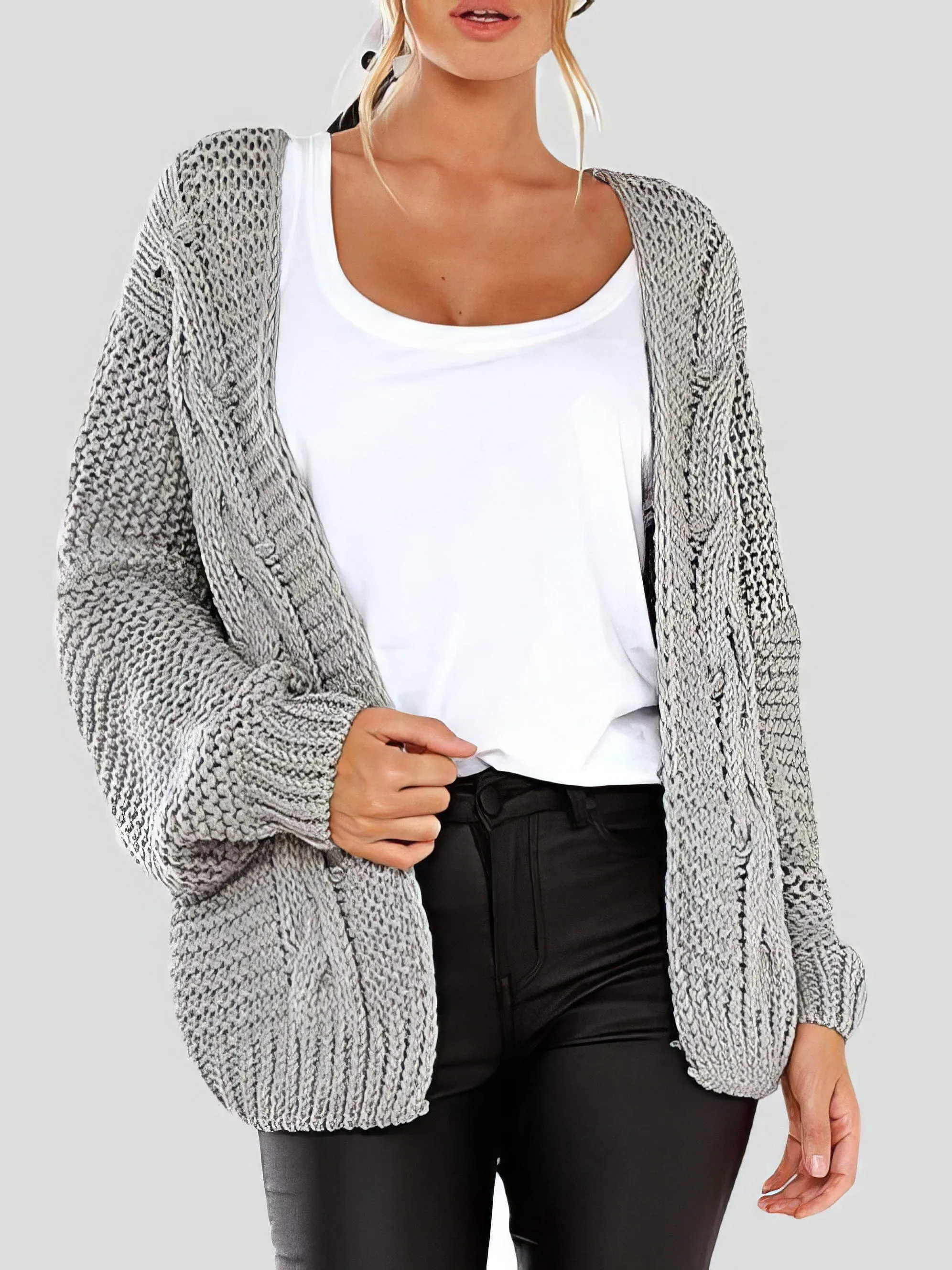 Black Knitted Cardigan