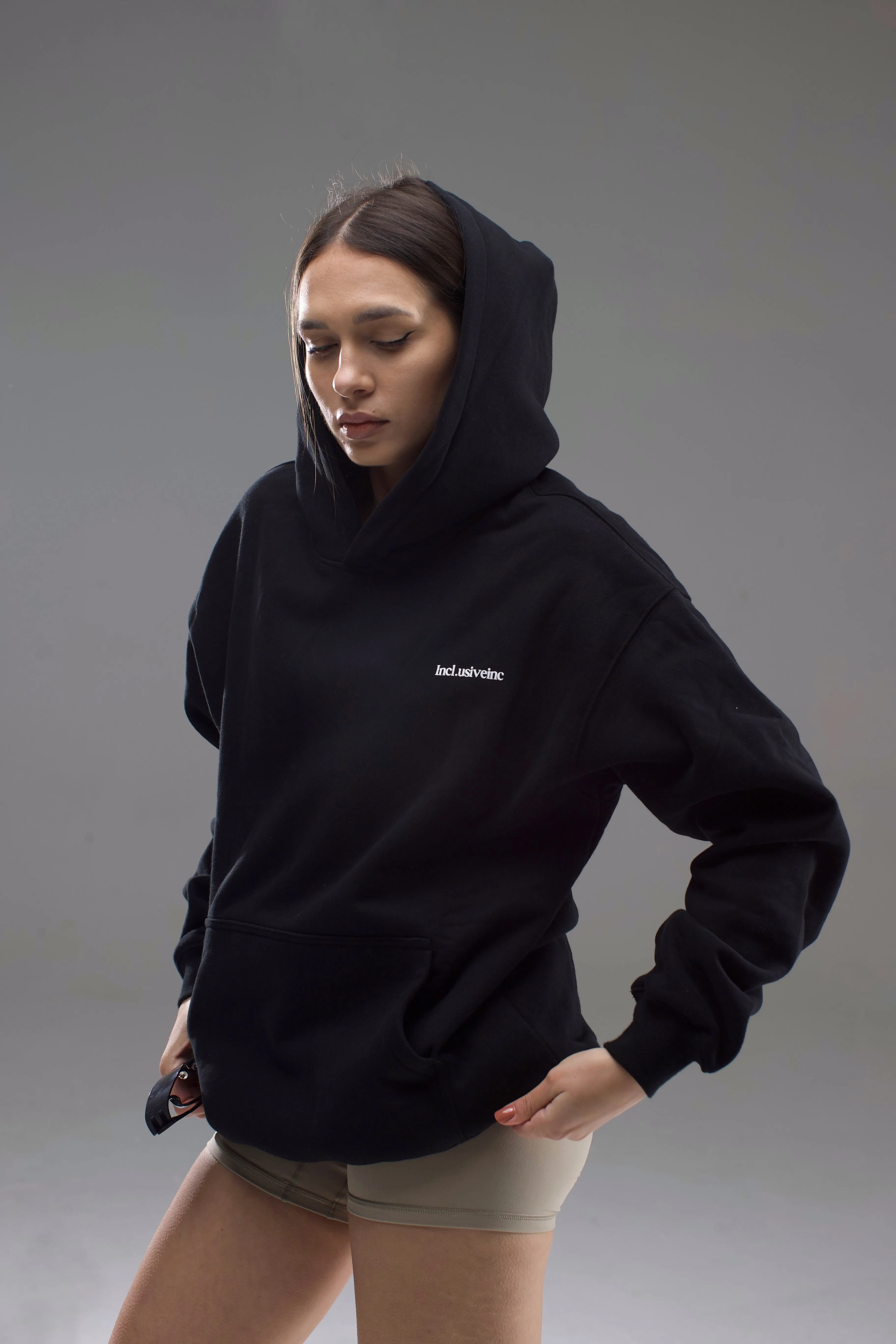 Black Luxe Oversized Hoodie