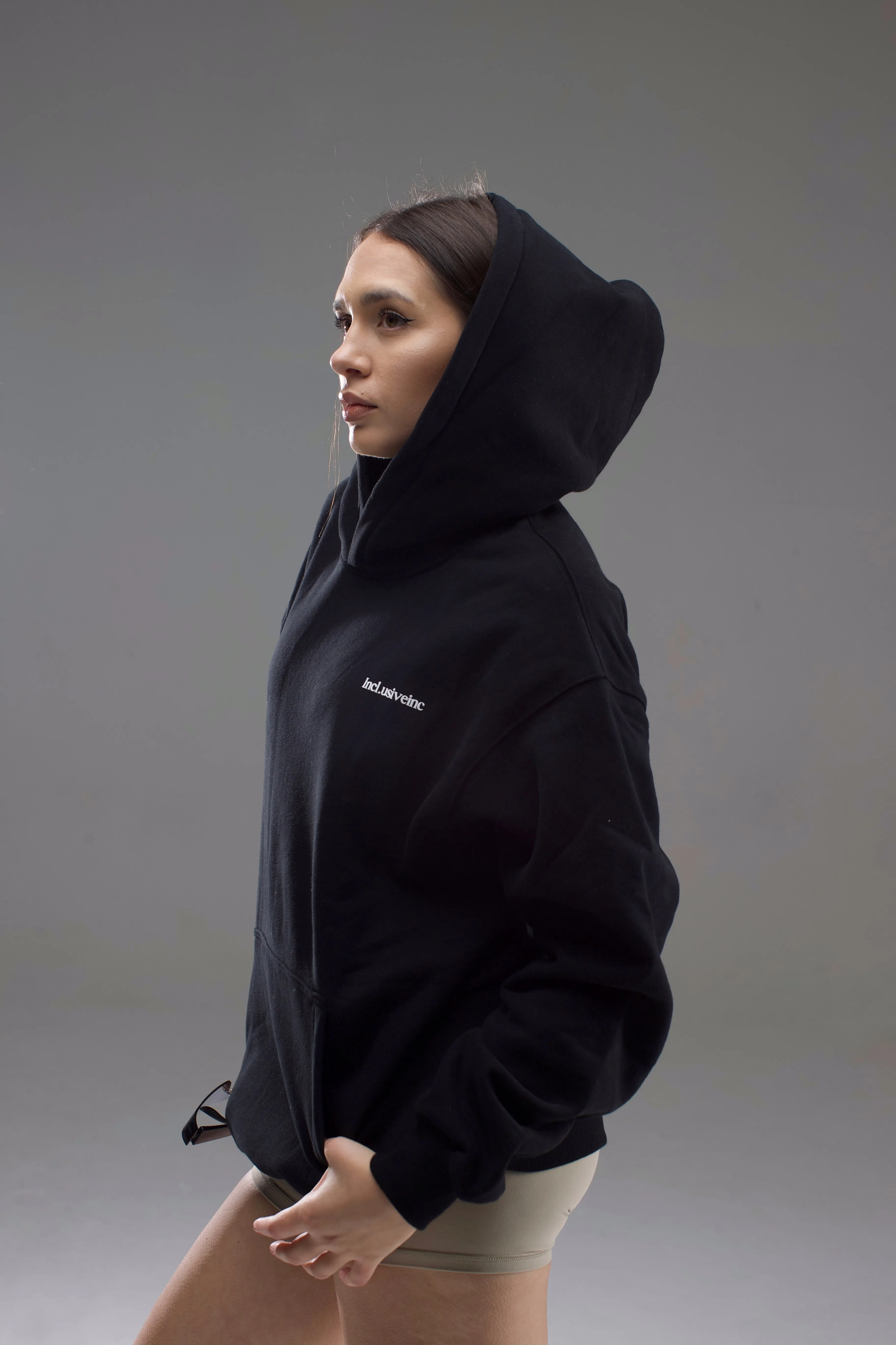 Black Luxe Oversized Hoodie