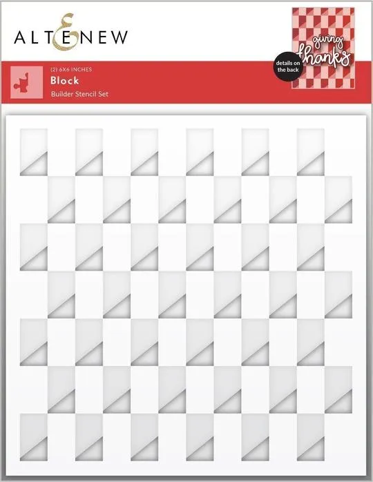 Block Builder Stencil Set (2 in 1) - RETIRING