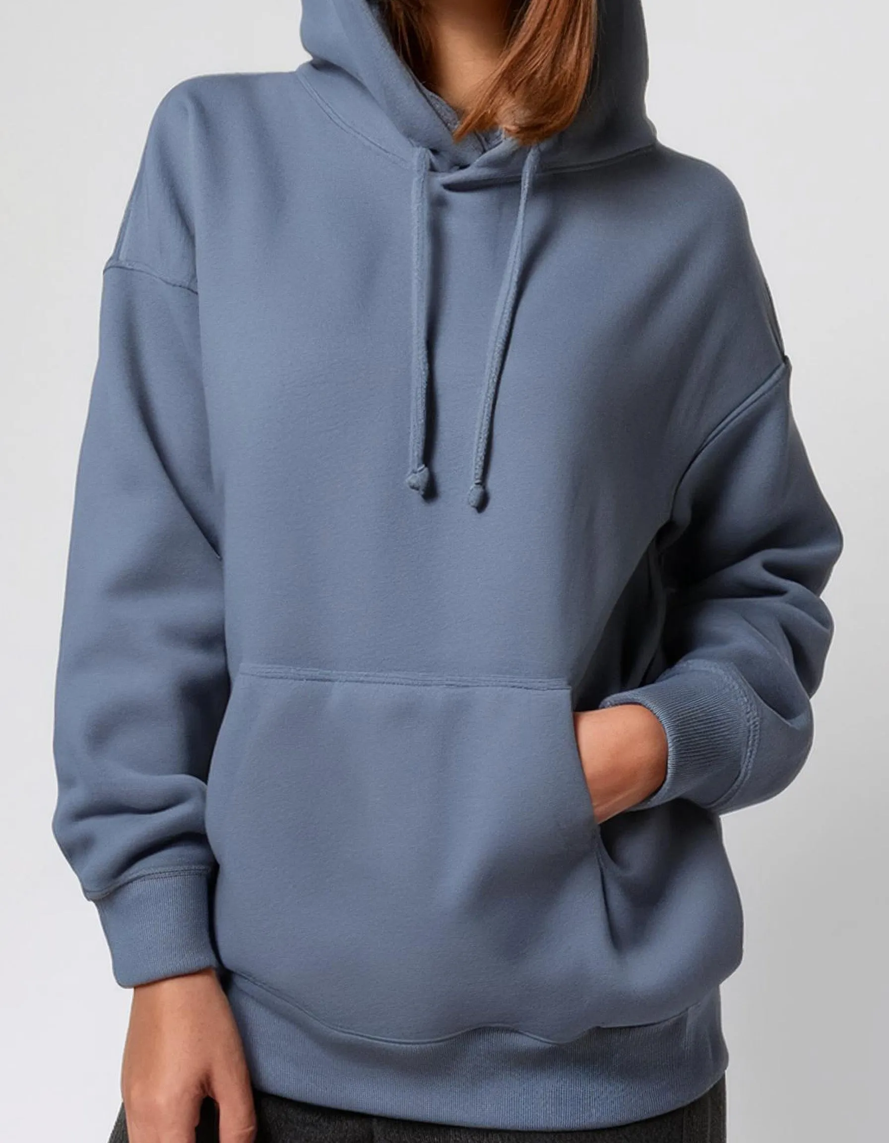 Blue-Grey Denim Dream Hoodie