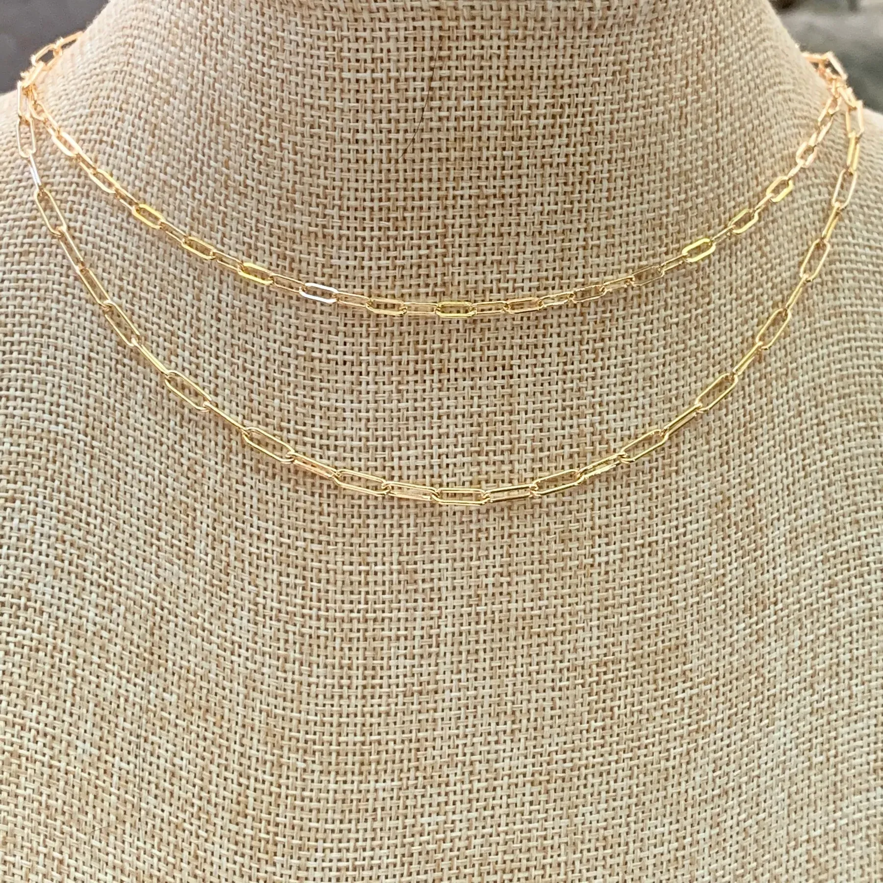 Box Chain Layering Necklace