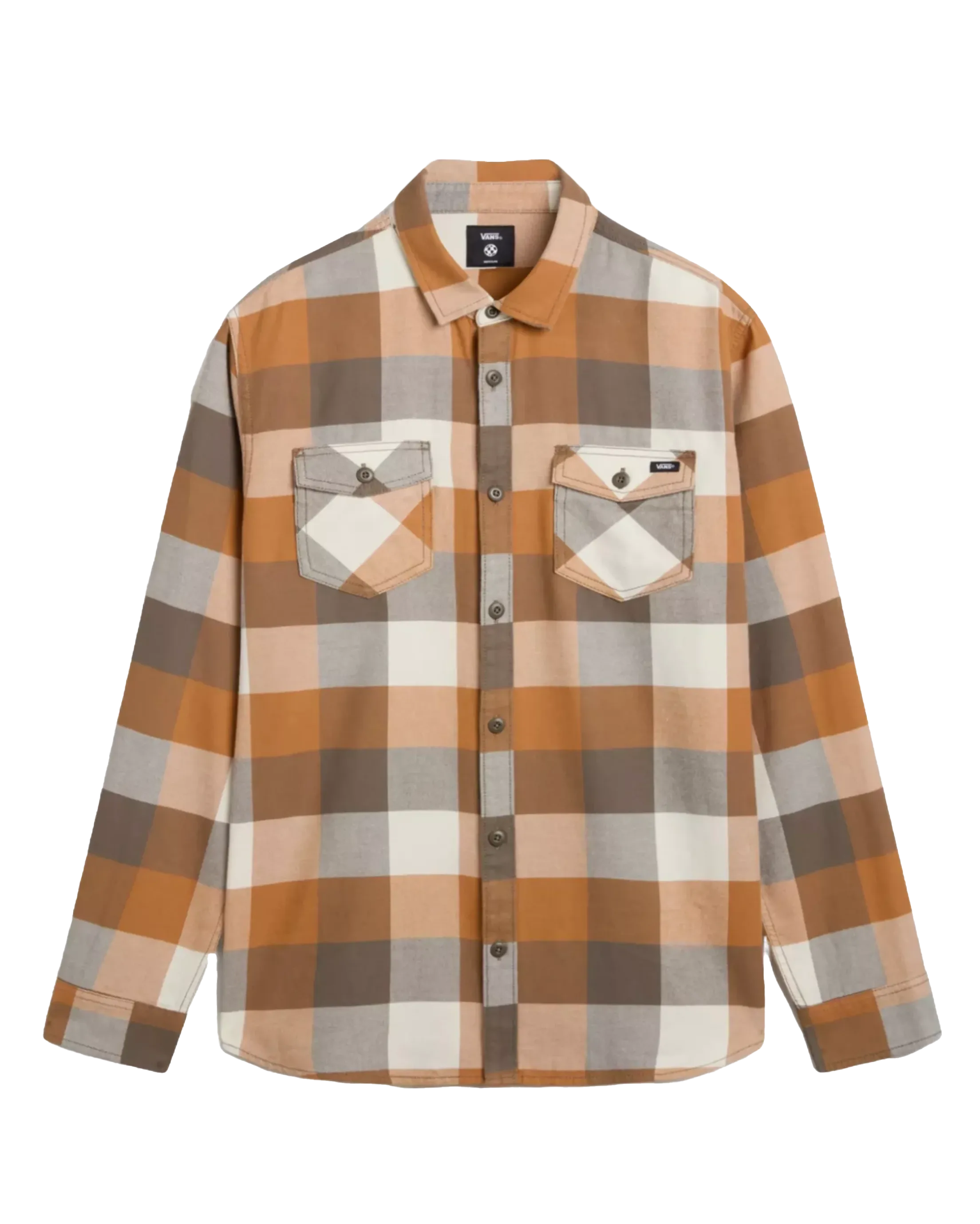 Box Flannel Classic Shirt in Bungee Cord & Brown Sugar