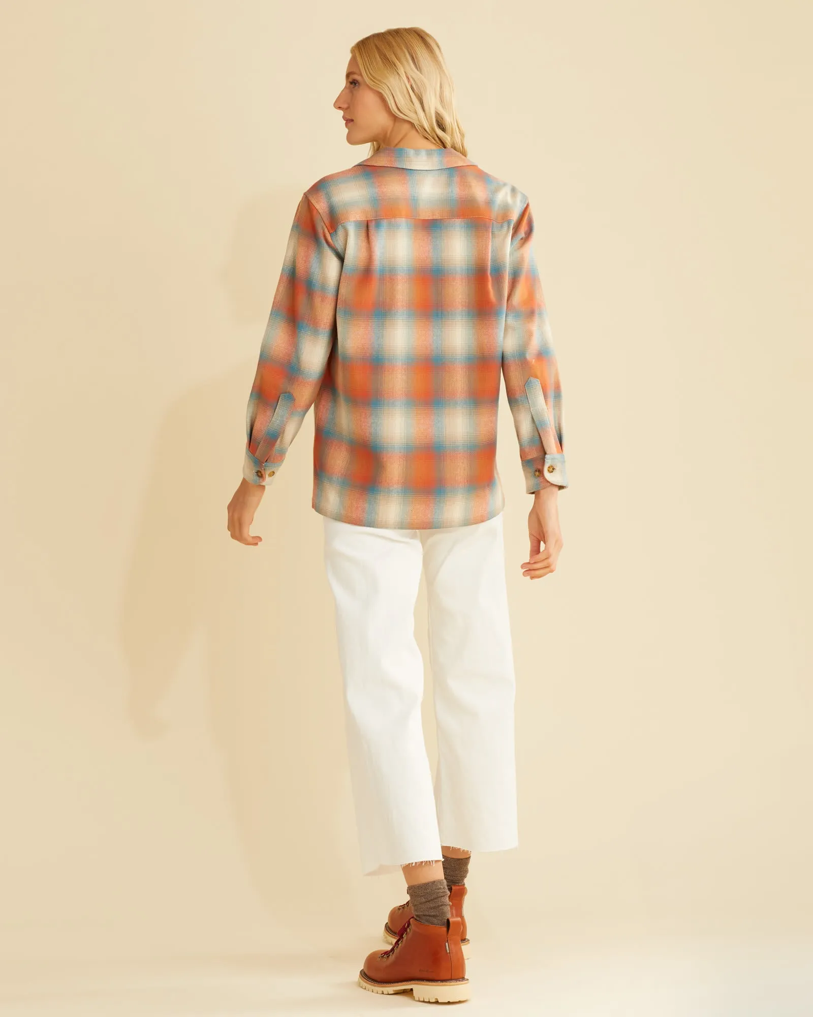 Boyfriend Board Shirt Blue/Rust Ombre 23'