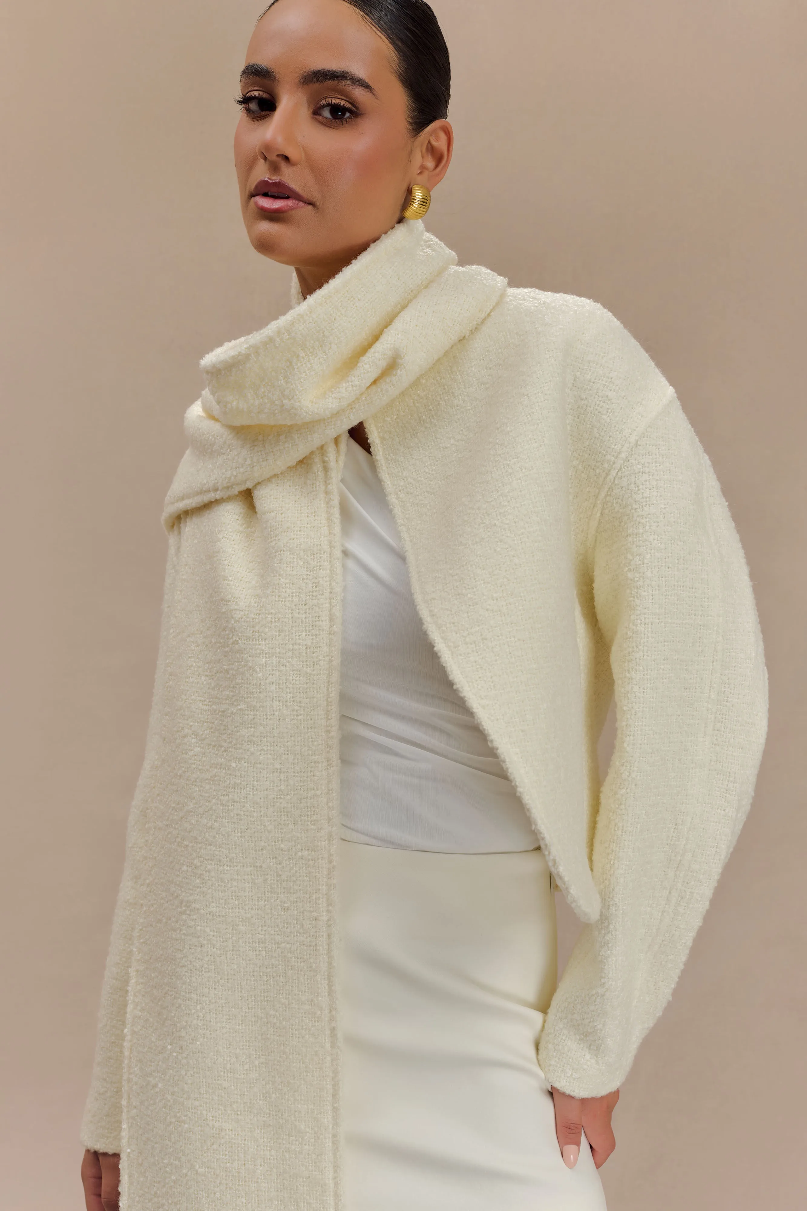 Bree Scarf And Jacket - Ivory